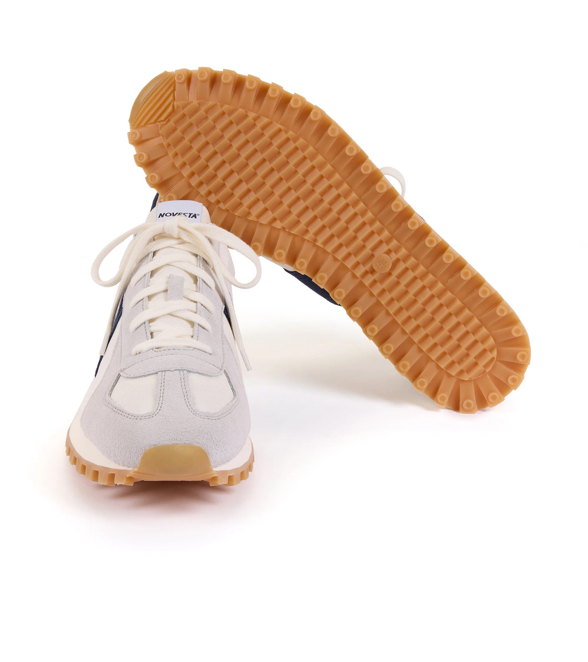 Novesta GAT Trail Sneaker: White/Navy - Image 4