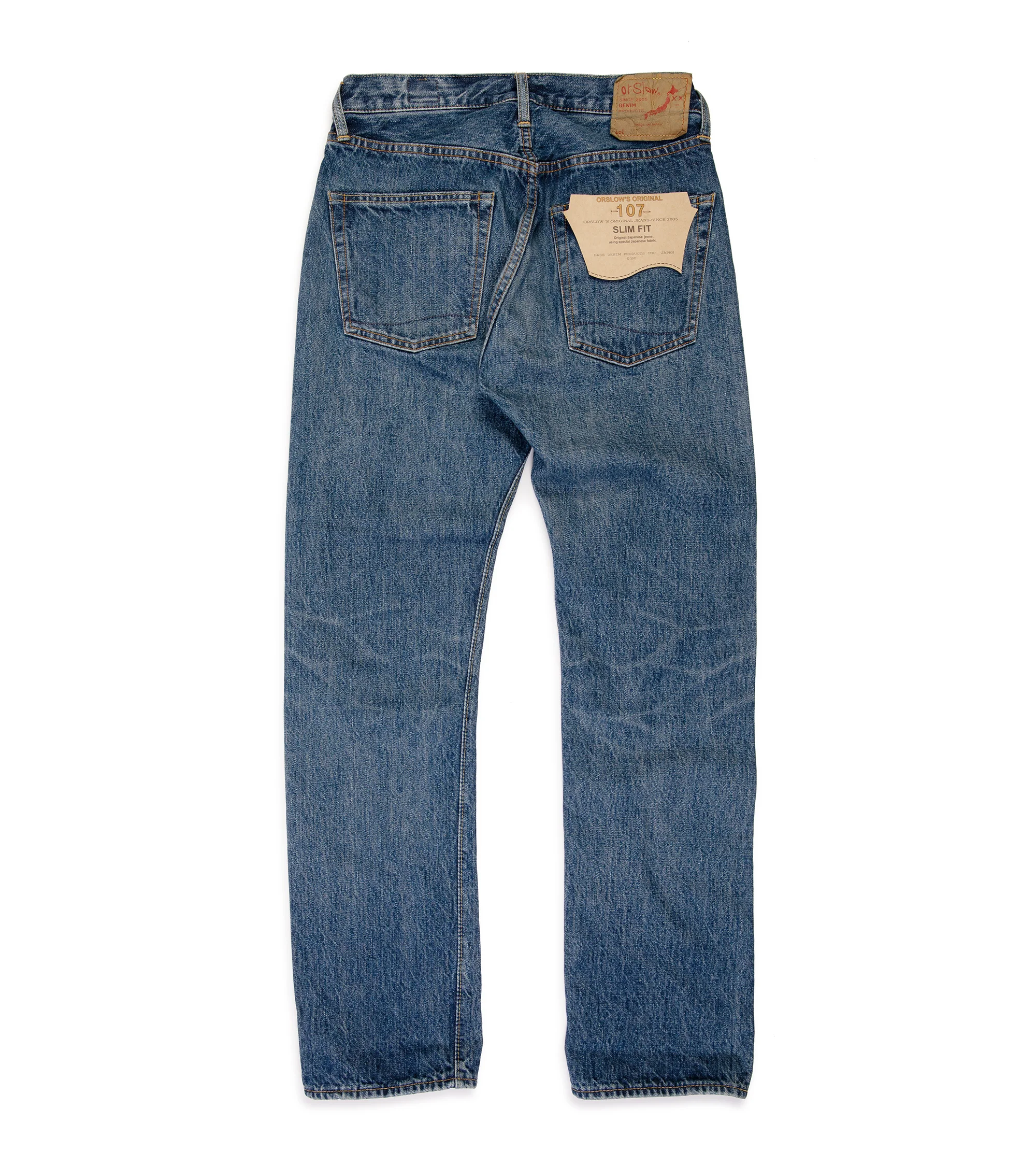 OrSlow 107 Ivy Fit Selvedge Denim: 2 Year Wash - Image 3