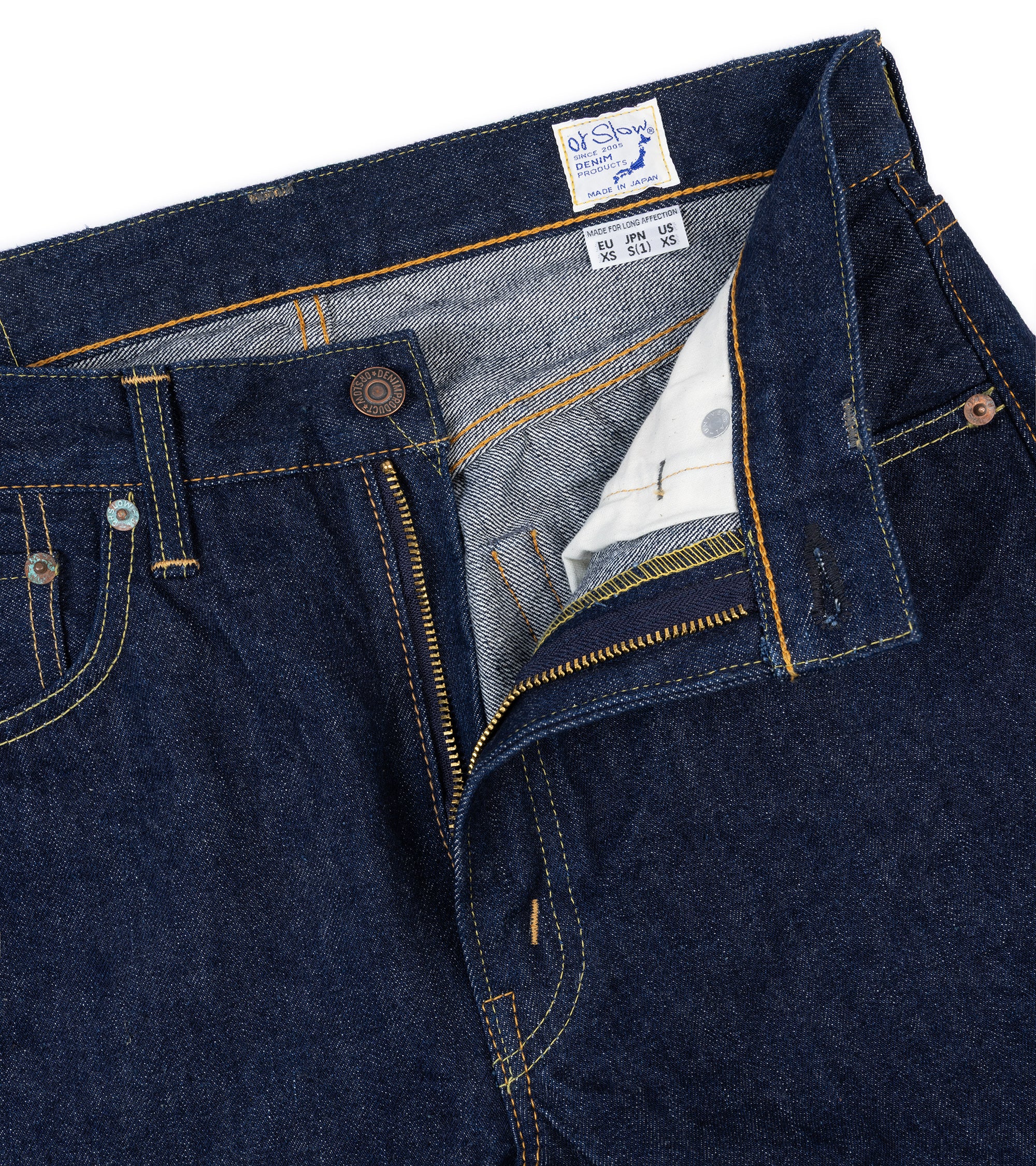 OrSlow 107 Ivy Fit Selvedge Denim: One Wash - Image 4