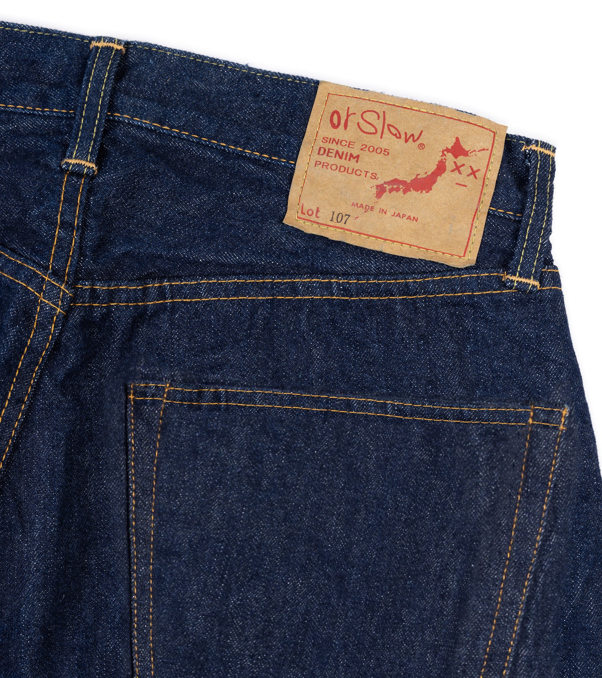 OrSlow 107 Ivy Fit Selvedge Denim: One Wash - Image 5