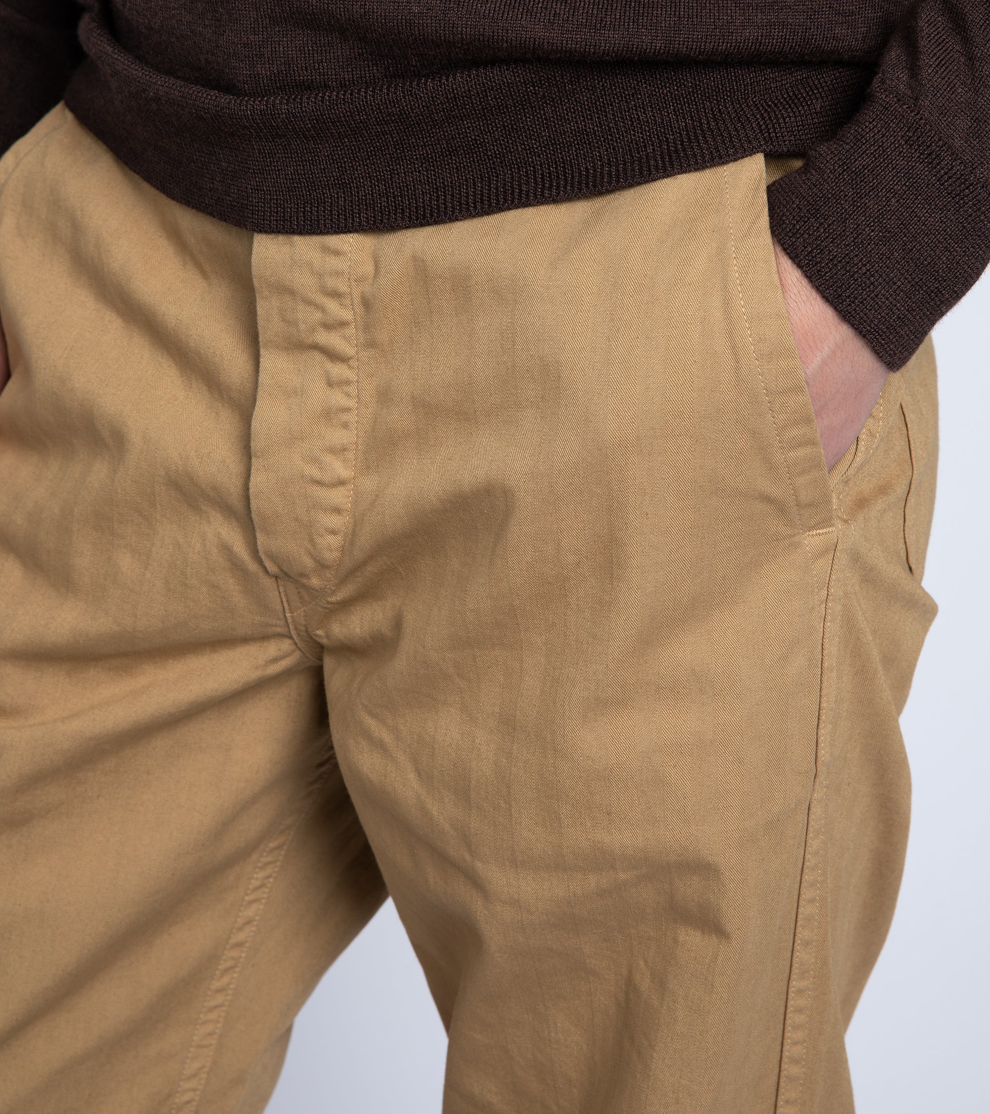 OrSlow French Work Pants: Tan - Image 7