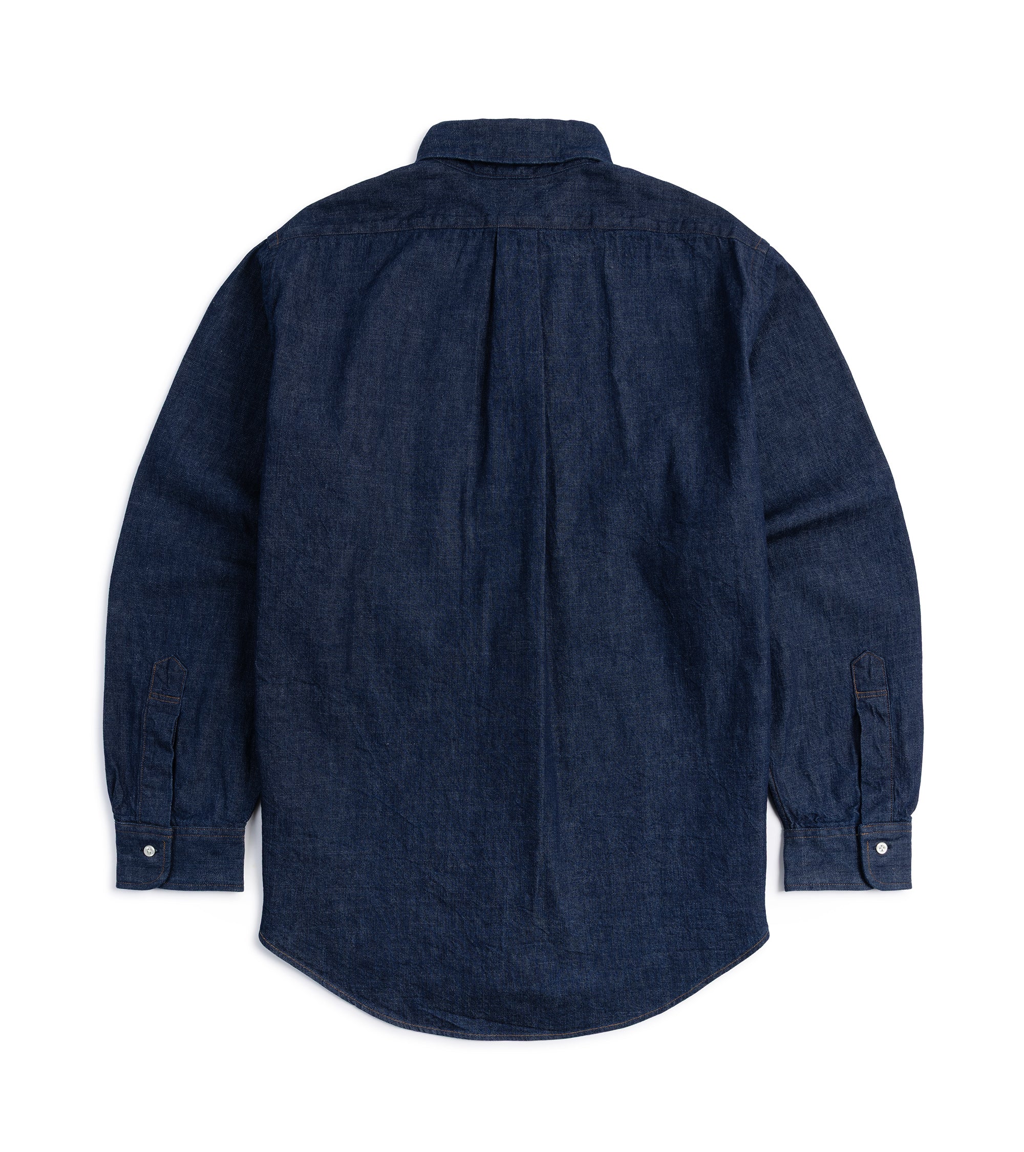 OrSlow Standard Denim Button Down Shirt: One Wash - Image 3