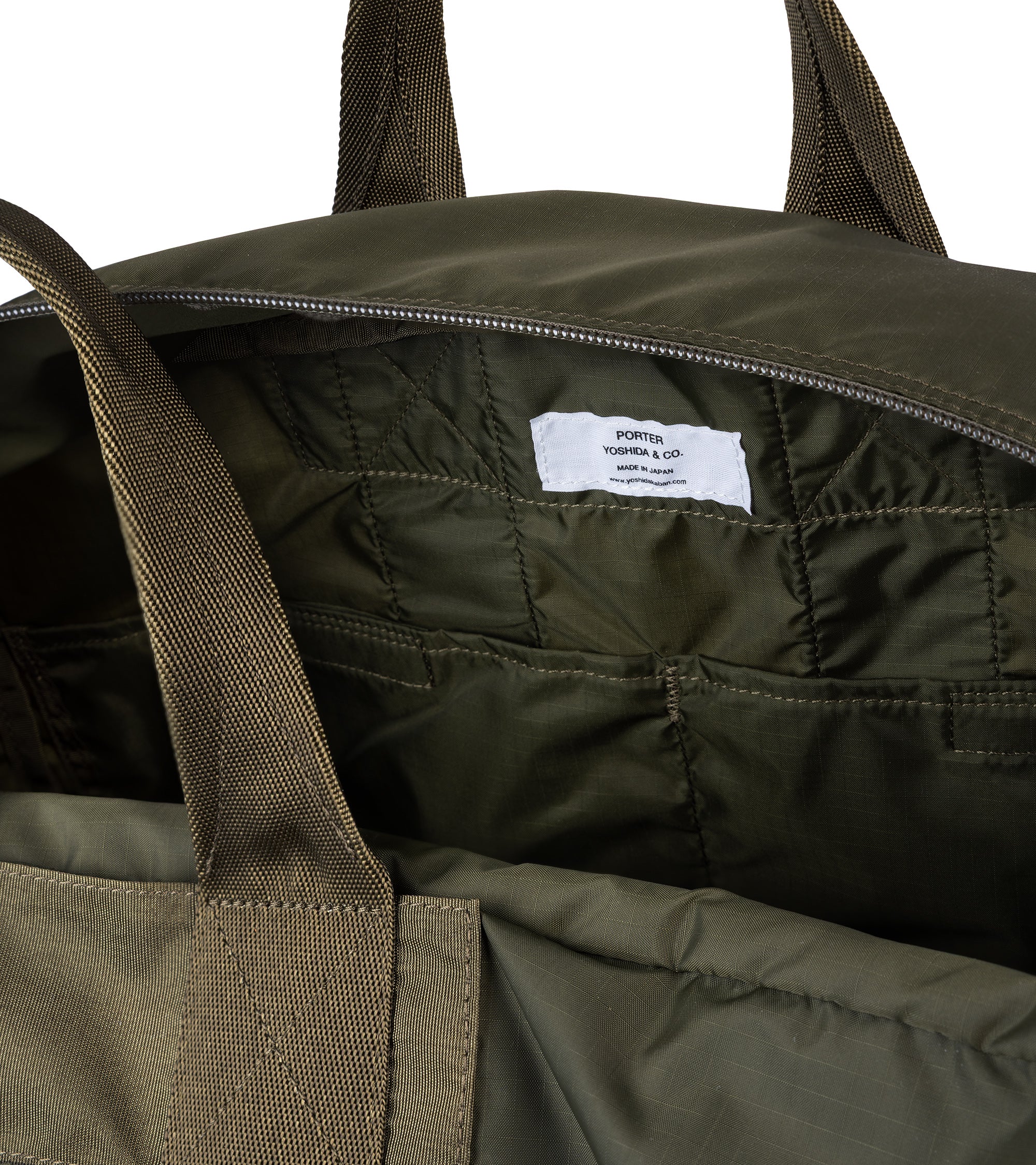 PORTER Flex 2Way Duffle Bag (S): Olive Drab - Image 4