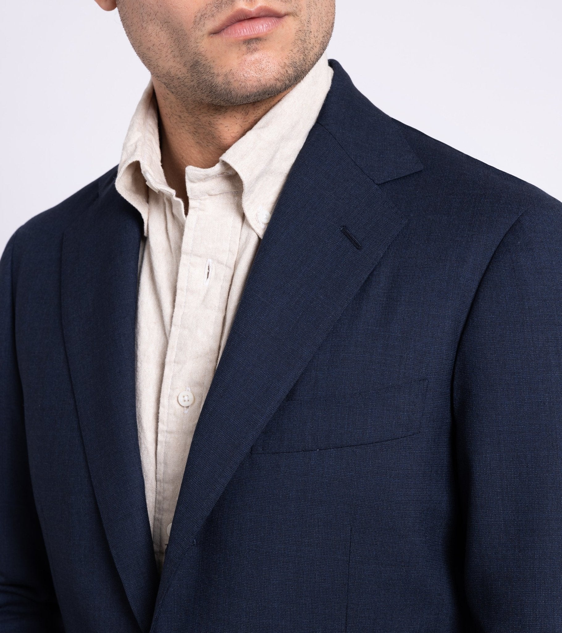 Ring Jacket Calm Twist Wool Suit: Slate Blue - Image 10