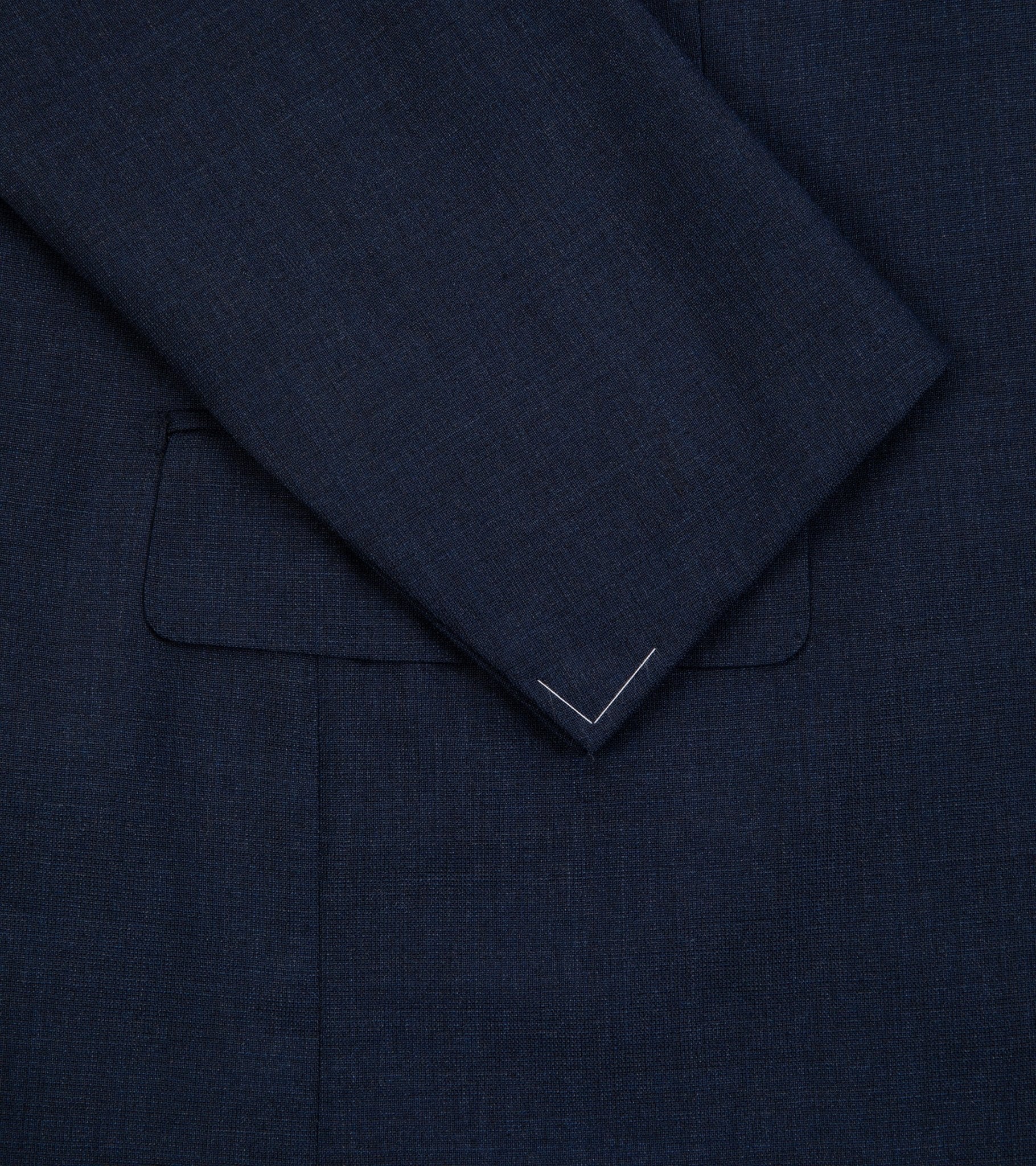 Ring Jacket Calm Twist Wool Suit: Slate Blue - Image 13