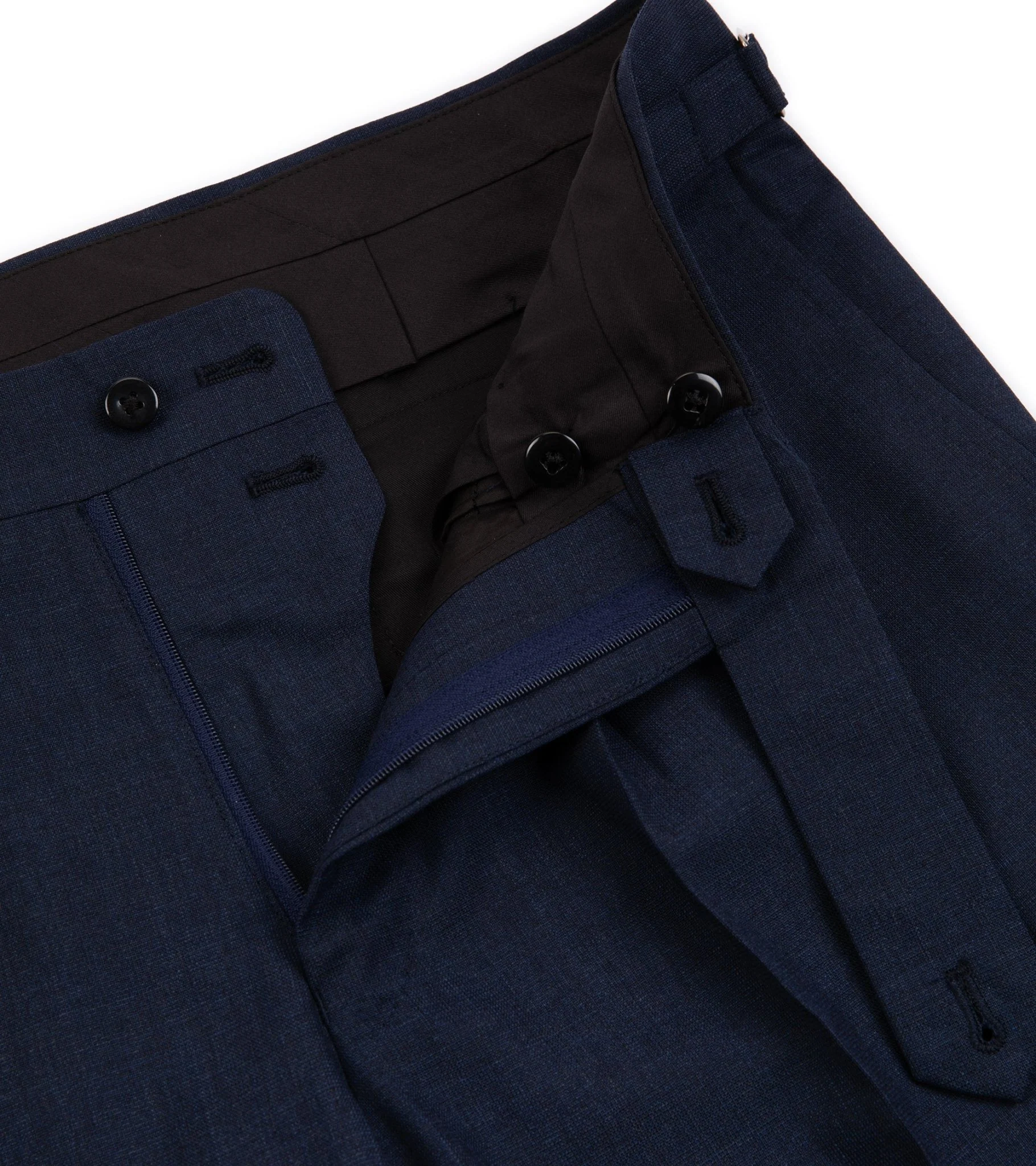 Ring Jacket Calm Twist Wool Suit: Slate Blue - Image 6