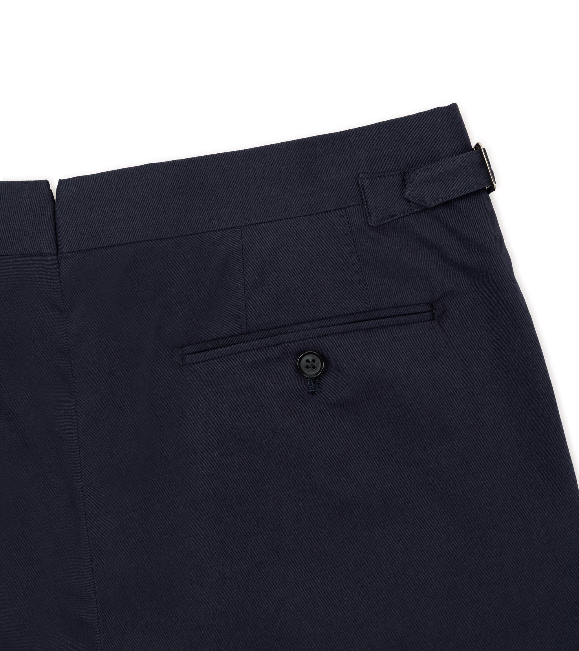 Ring Jacket Meister Cotton Cashmere Twill Suit: Navy - Image 9