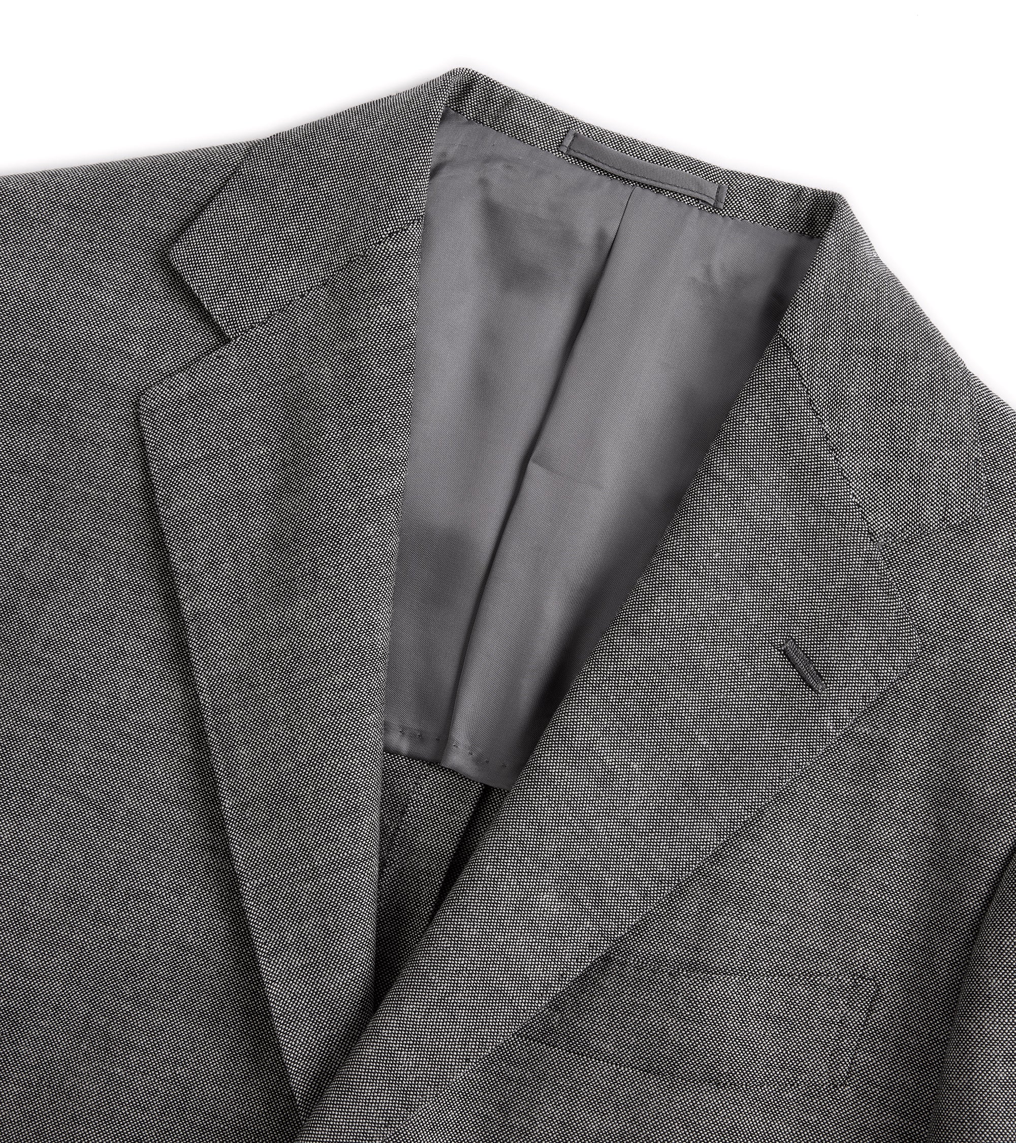 Ring Jacket Meister Wool Mohair Suit: Grey - Image 5