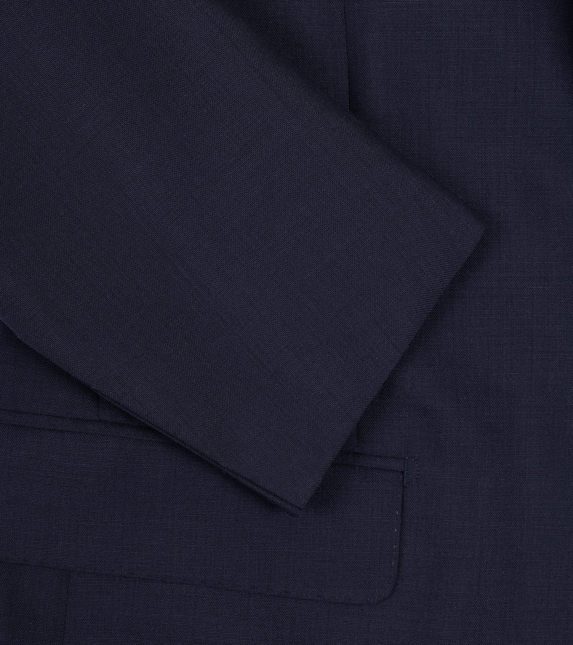 Ring Jacket Wool Mohair Suit: Navy - Image 5