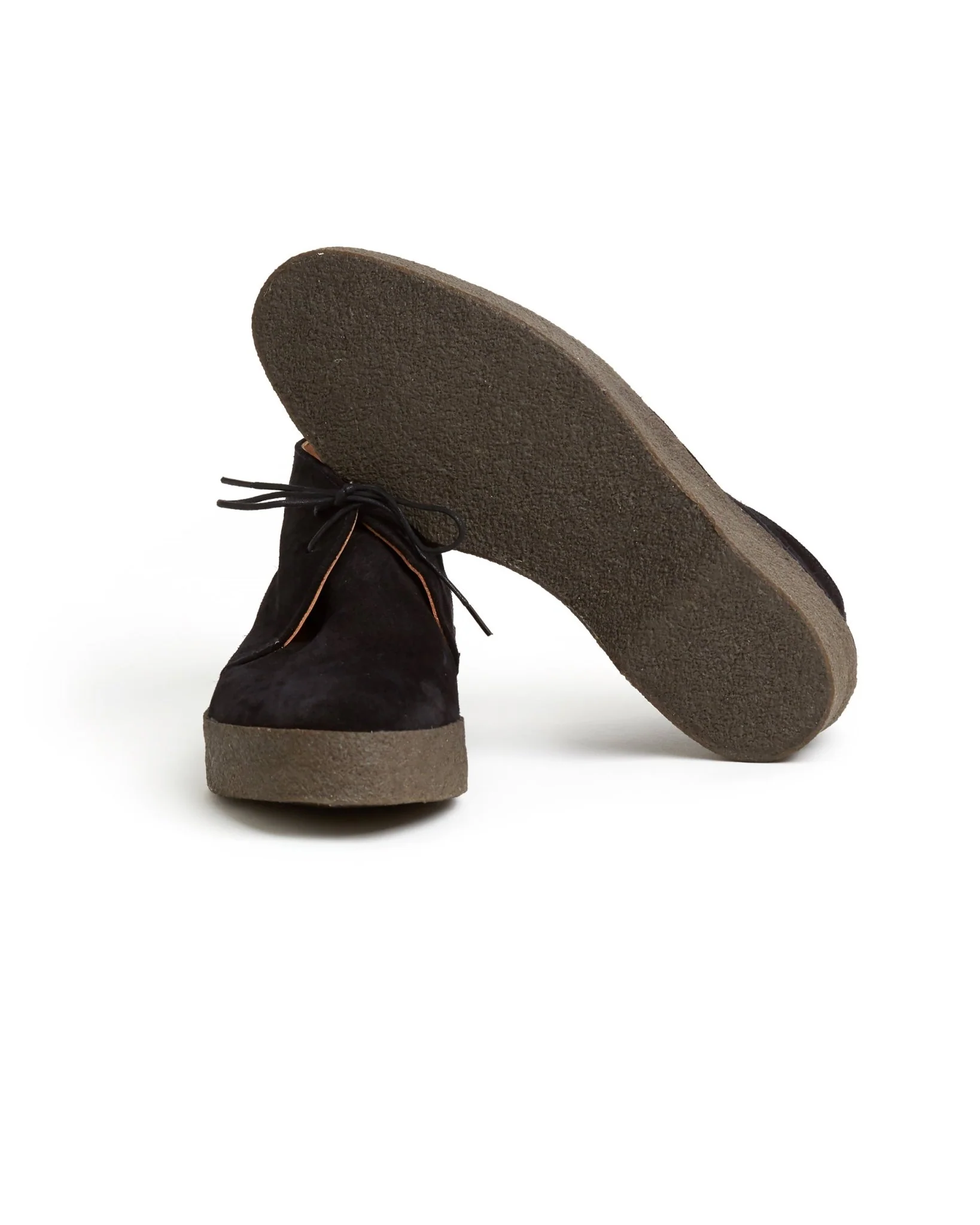 Sanders Hi-Top Suede Chukka Boot: Black - Image 3