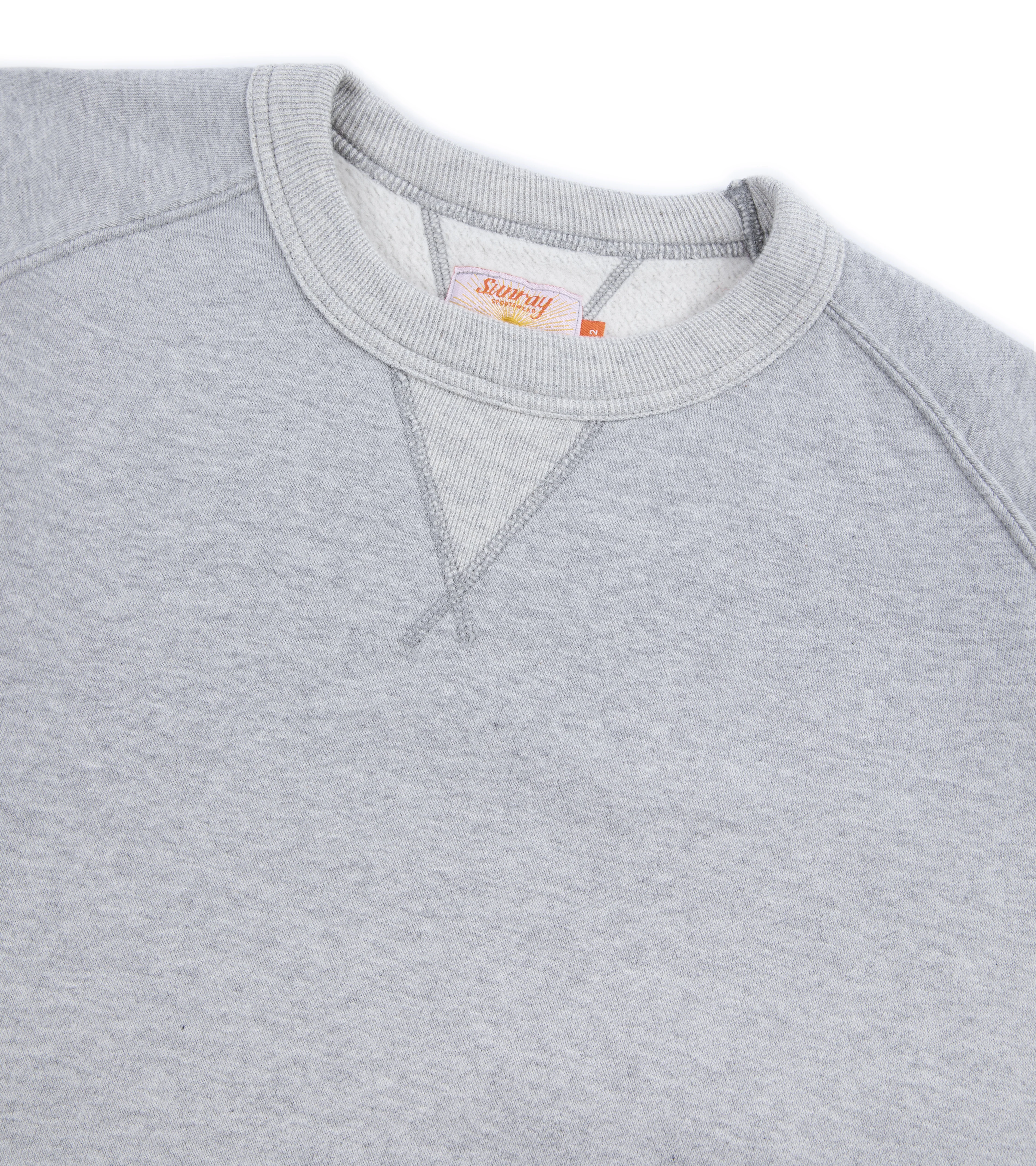 Sunray Sportswear Puamana Raglan Cotton Sweatshirt: Hambledon Grey - Image 3