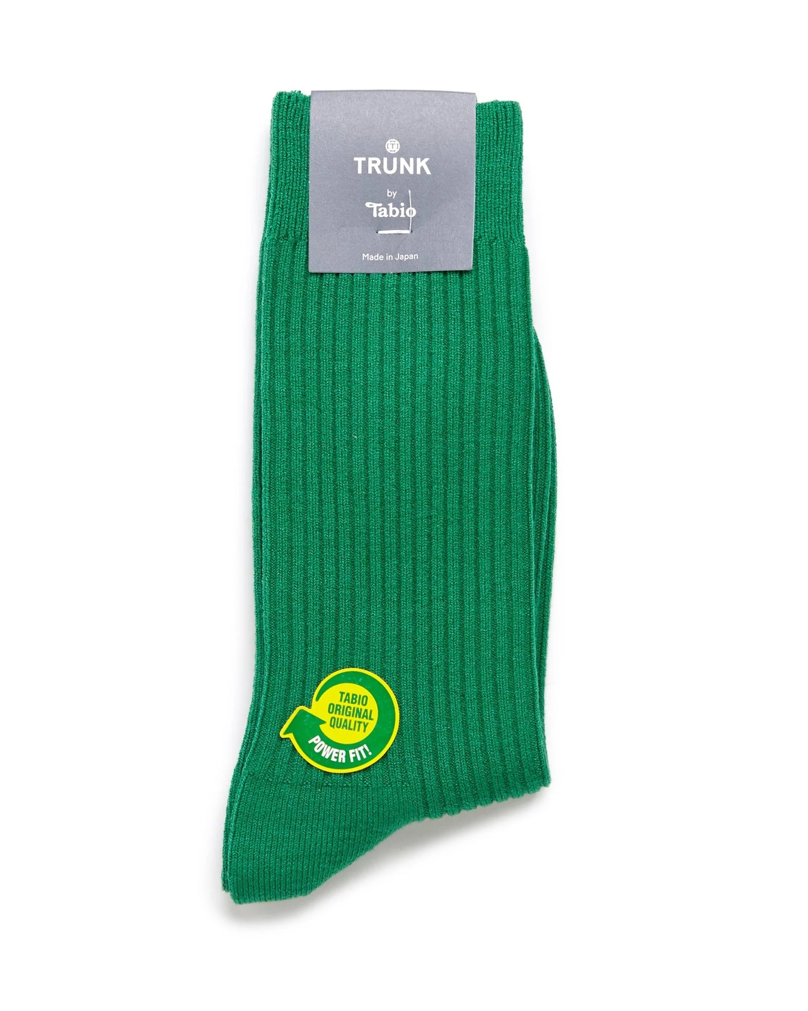Tabio Power Fit Crew Socks: Kelly Green - Image 3