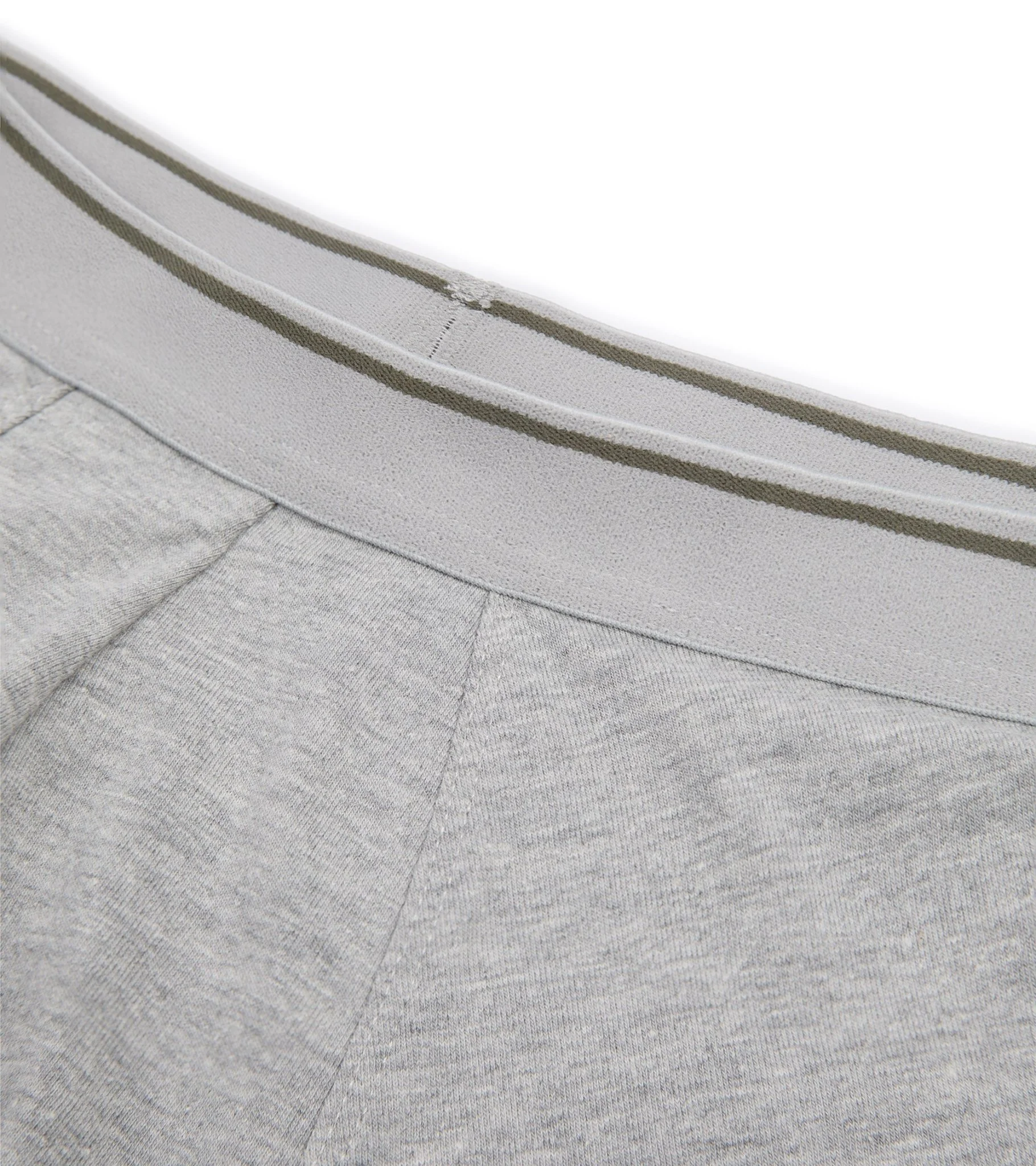 Trunk 2 Pack Organic Cotton Boxer Briefs: Grey Marl - Image 5