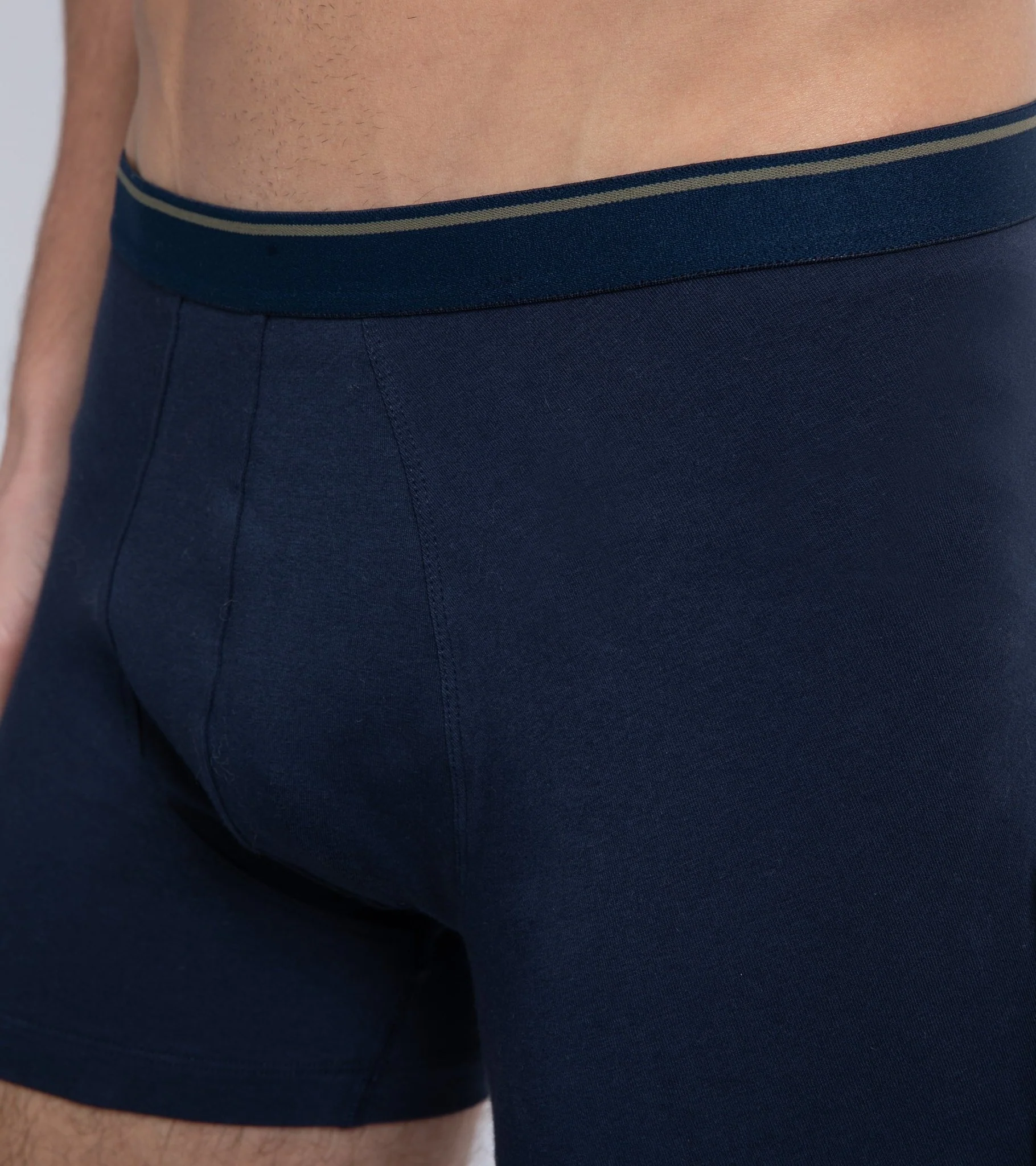 Trunk 2 Pack Organic Cotton Boxer Briefs: Navy - Image 6
