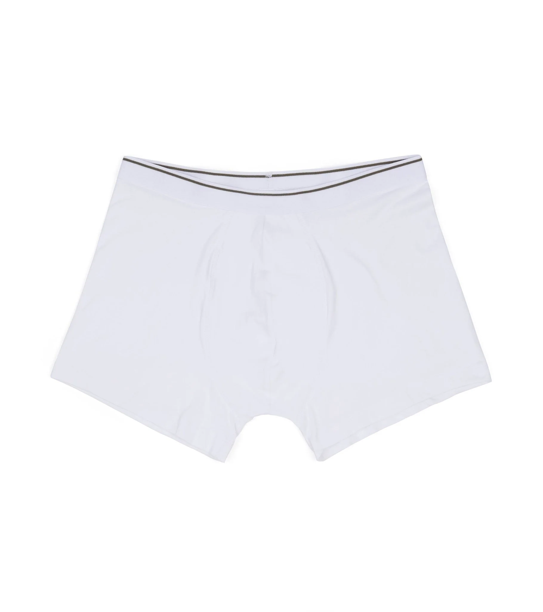 Trunk 2 Pack Organic Cotton Boxer Briefs: White - Image 4