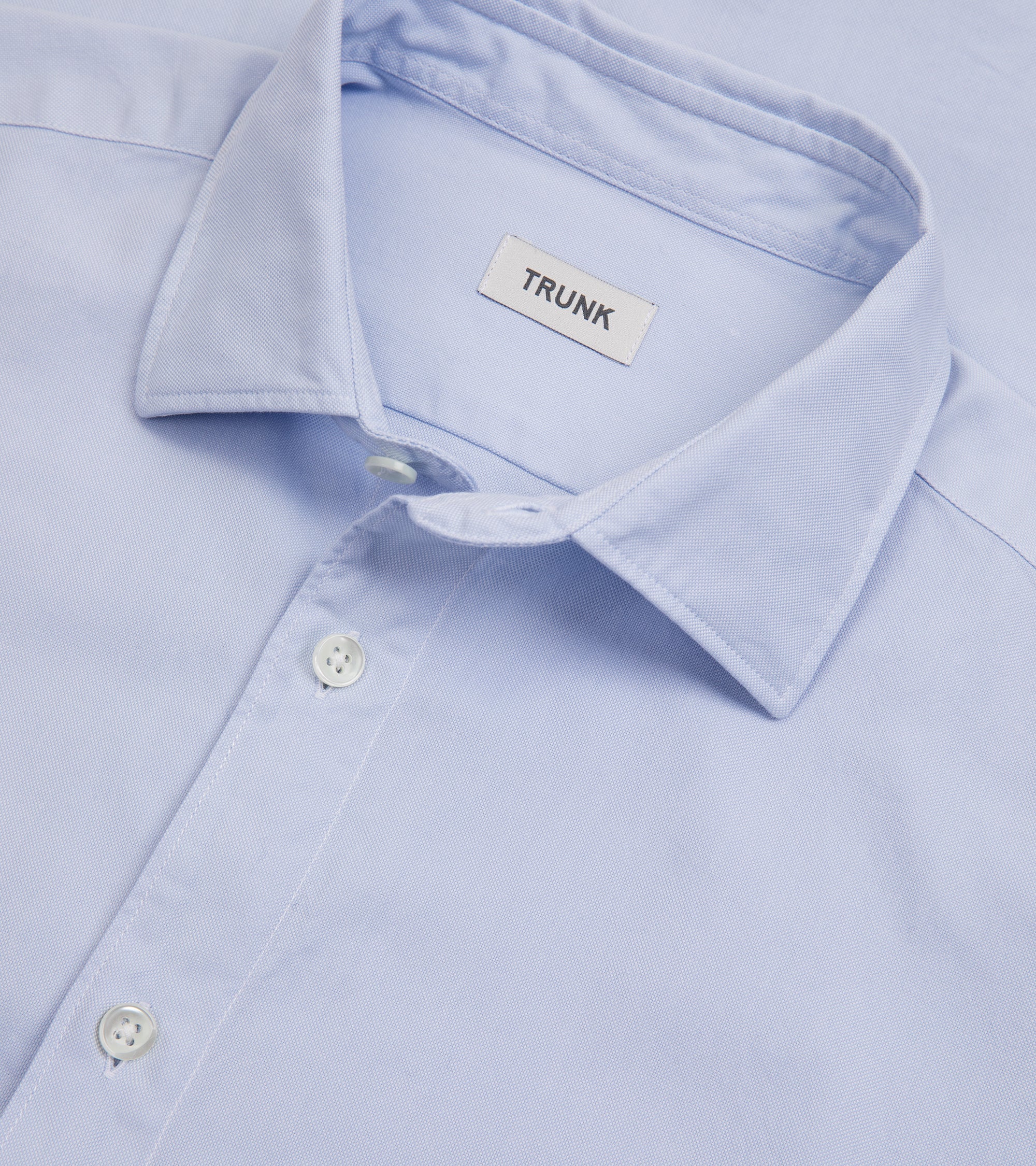 Trunk Austin Cotton Oxford Shirt: Light Blue - Image 3