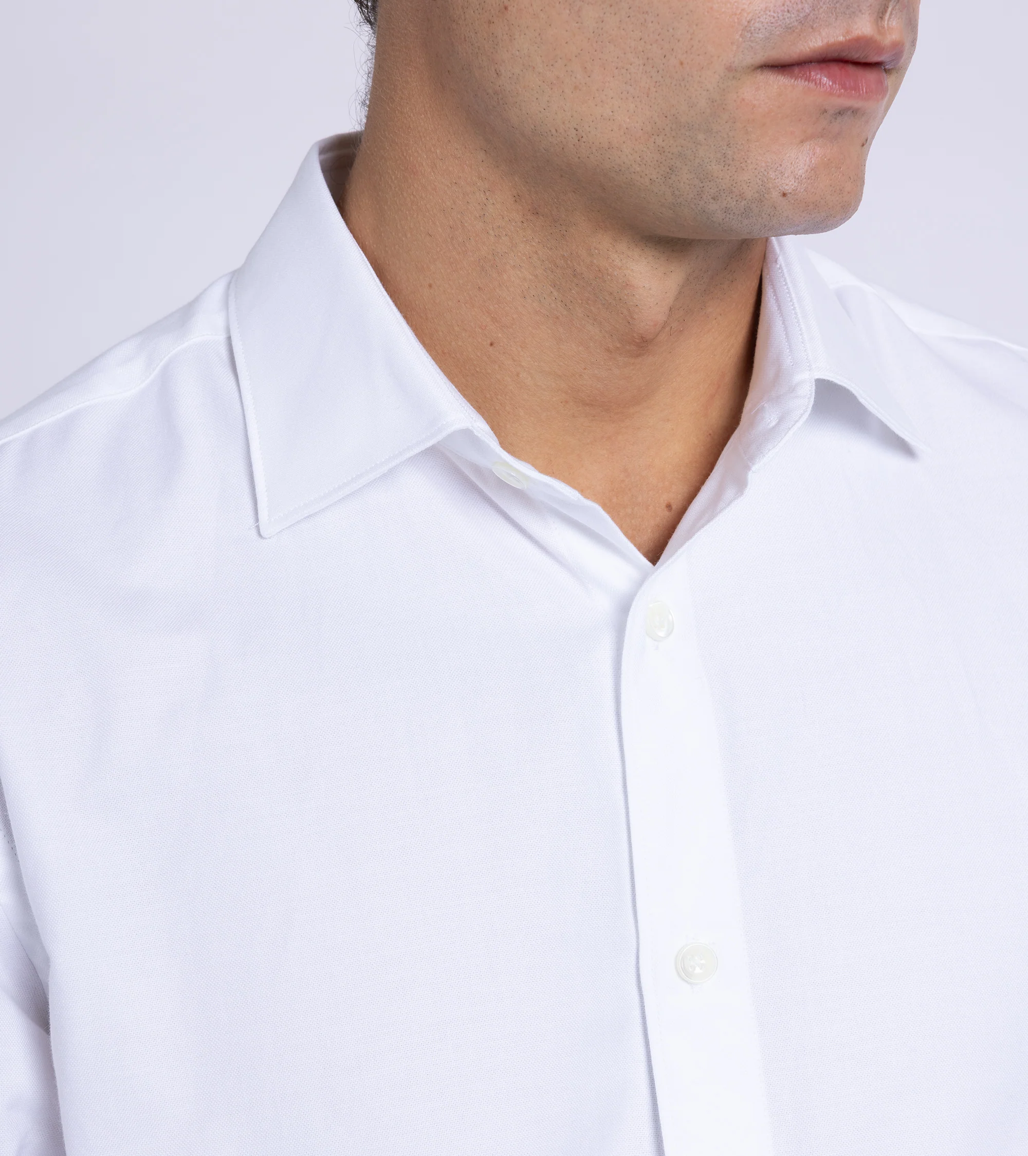 Trunk Austin Cotton Oxford Shirt: White - Image 6