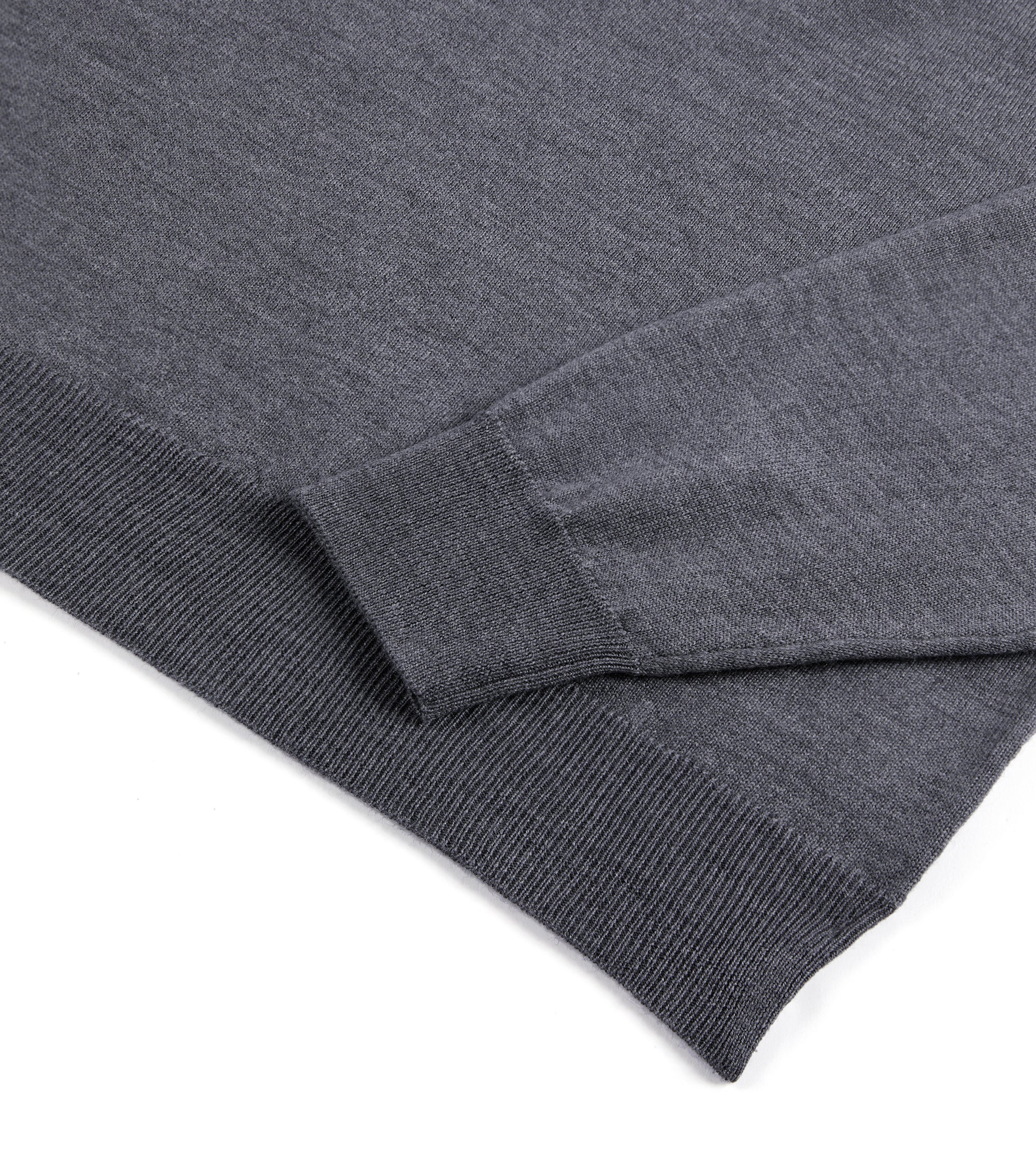 Trunk Bennet Merino Button Neck Sweater: Grey - Image 4