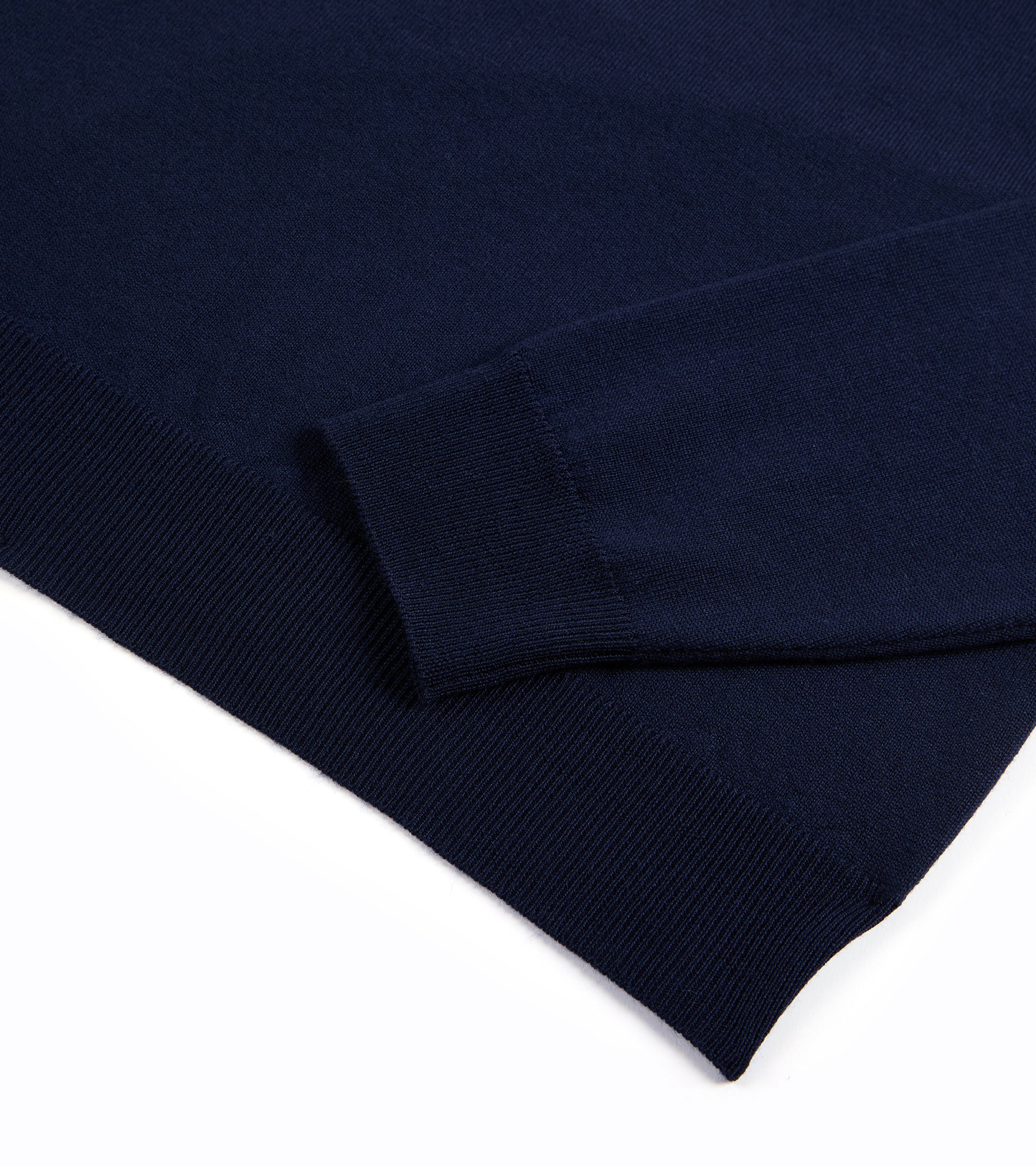 Trunk Bennet Merino Button Neck Sweater: Navy - Image 4