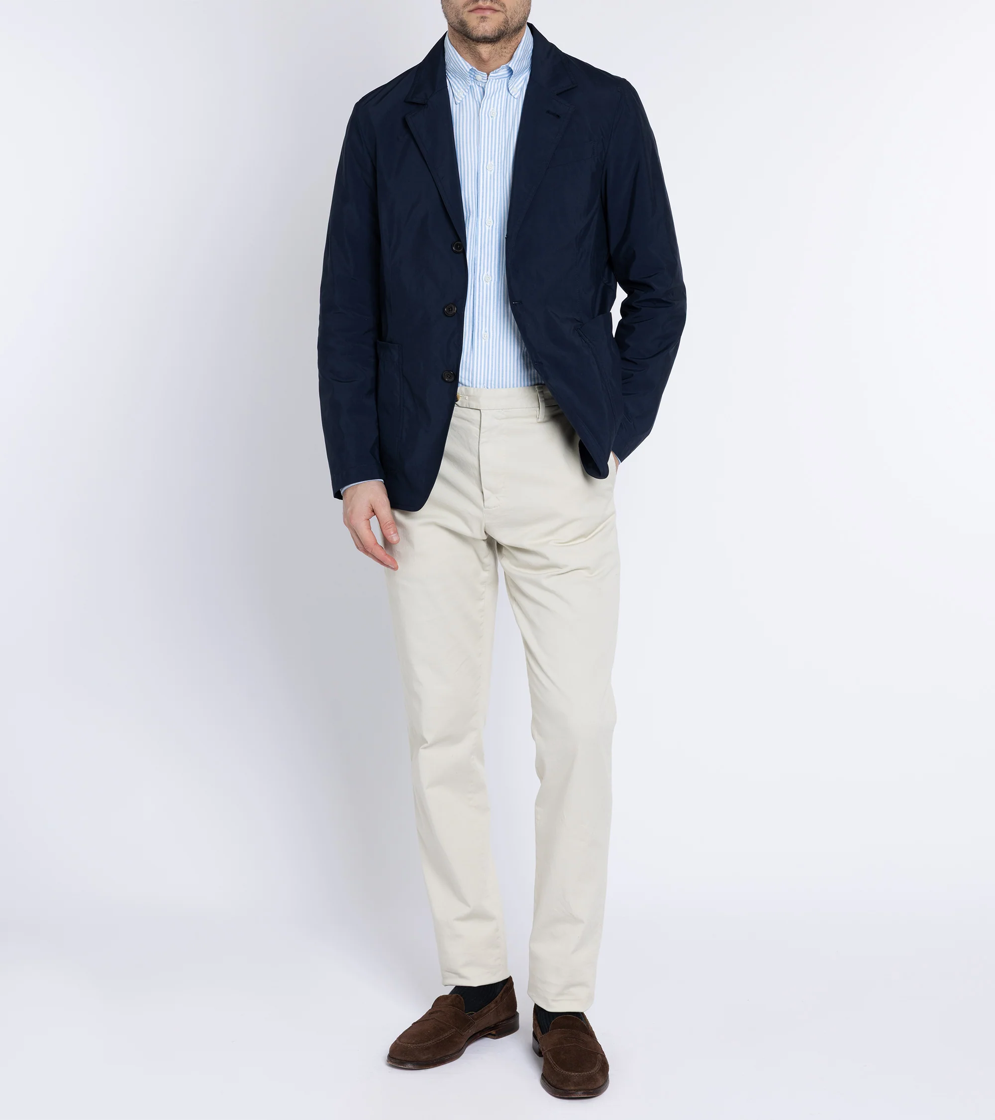 Trunk Culcross Japanese Nylon Jacket: Navy - Image 7