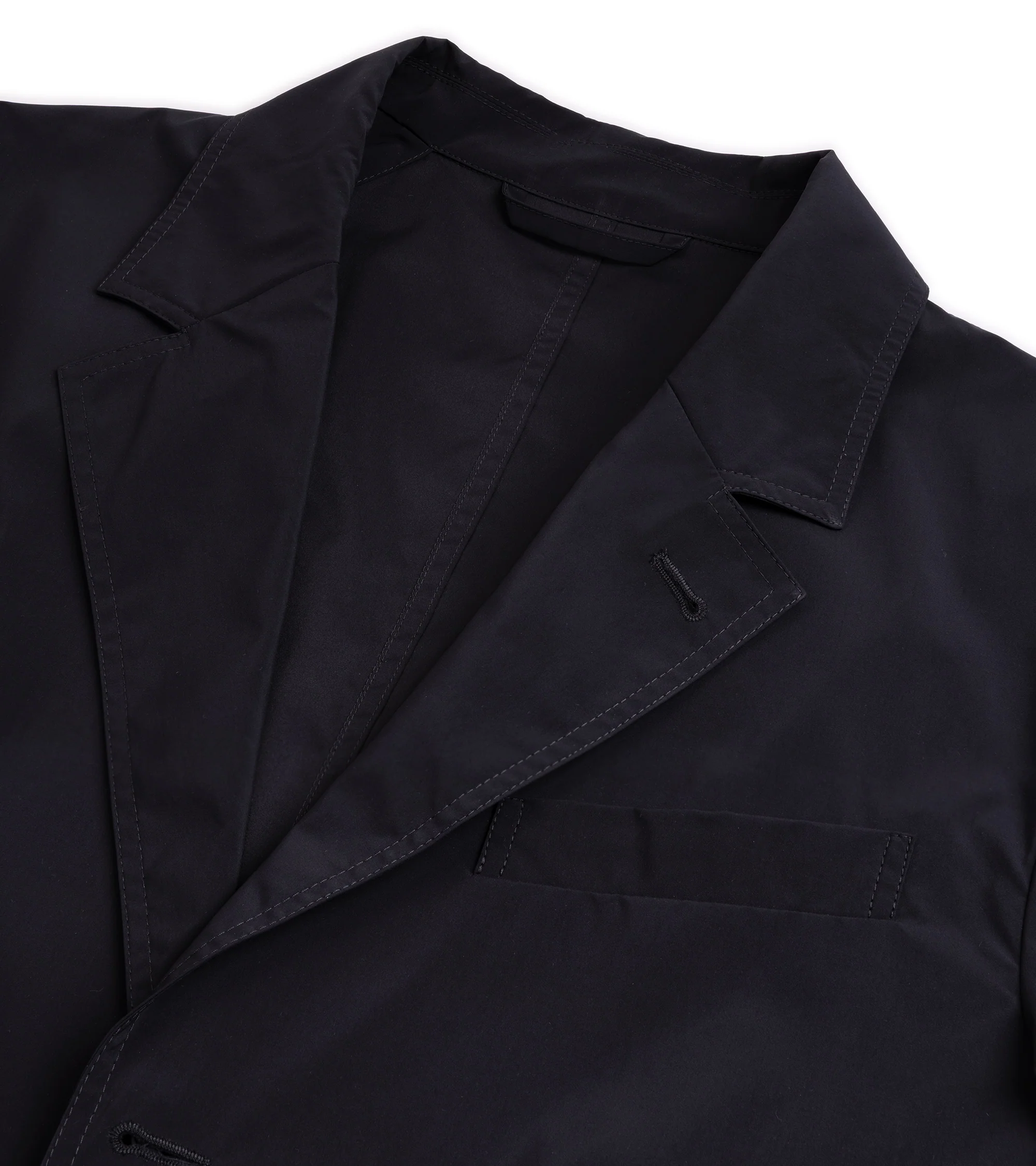Trunk Culcross Japanese Nylon Showerproof Jacket: Navy - Image 2