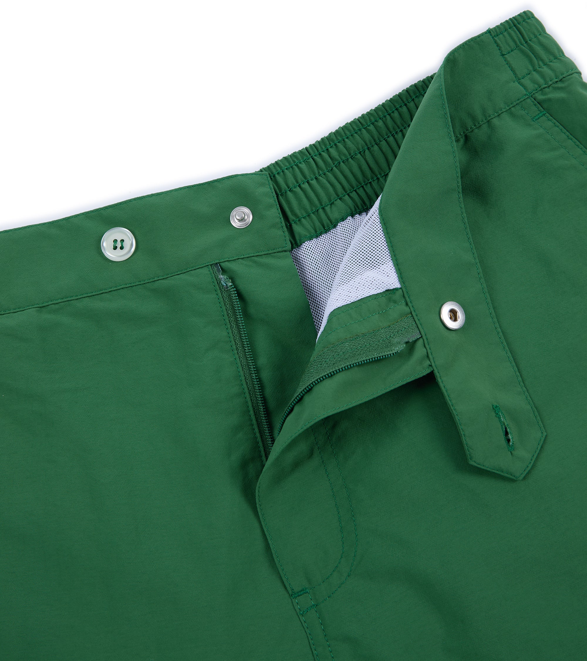 Trunk Foley Swim Shorts: Green - Image 3