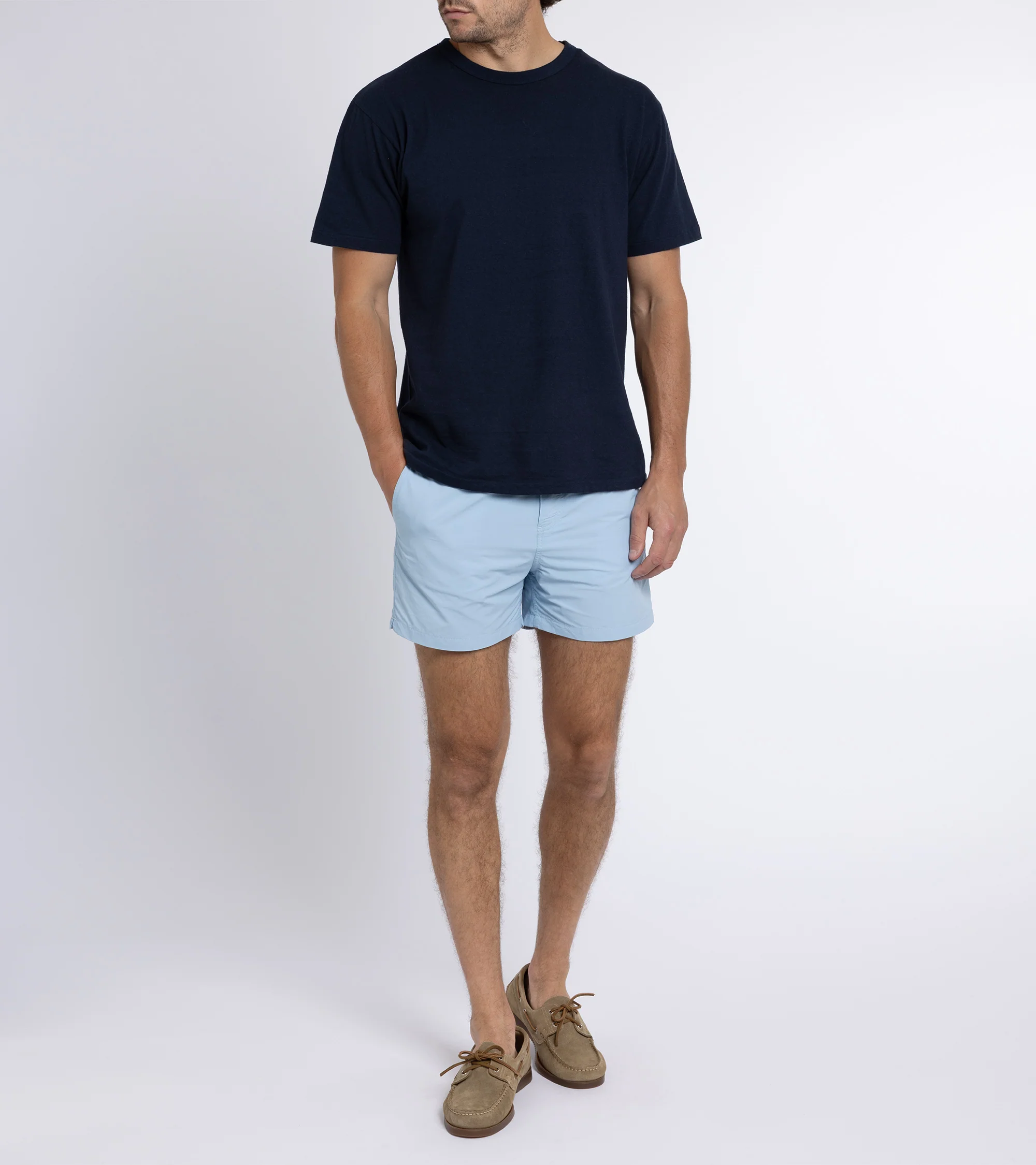 Trunk Foley Swim Shorts: Light Blue - Image 7
