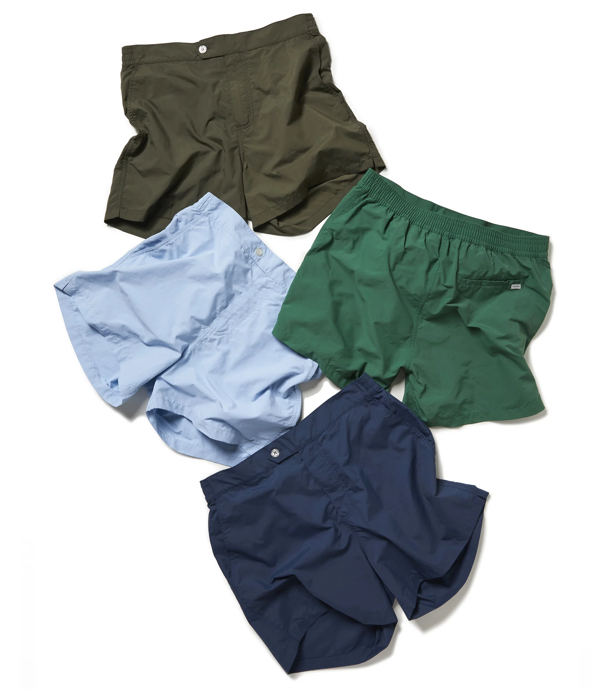 Trunk Foley Swim Shorts: Light Blue - Image 8