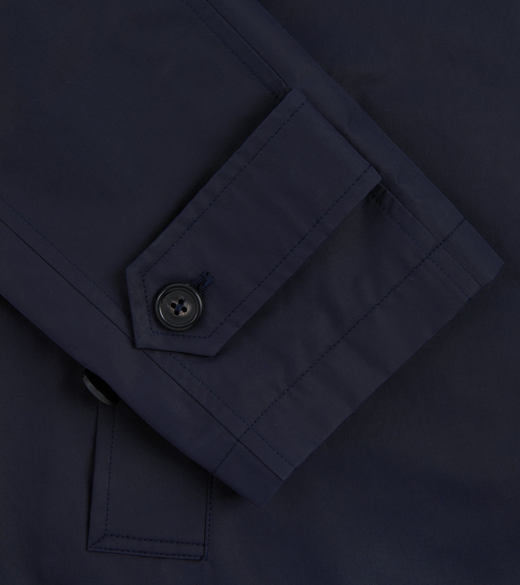 Trunk Harding Cotton Blend Raincoat: Navy - Image 5