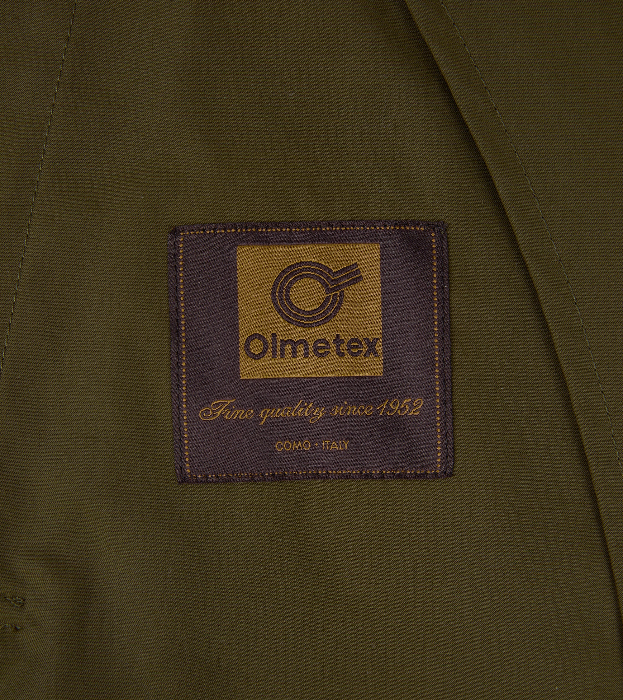 Trunk Harding Cotton Blend Raincoat: Olive - Image 8