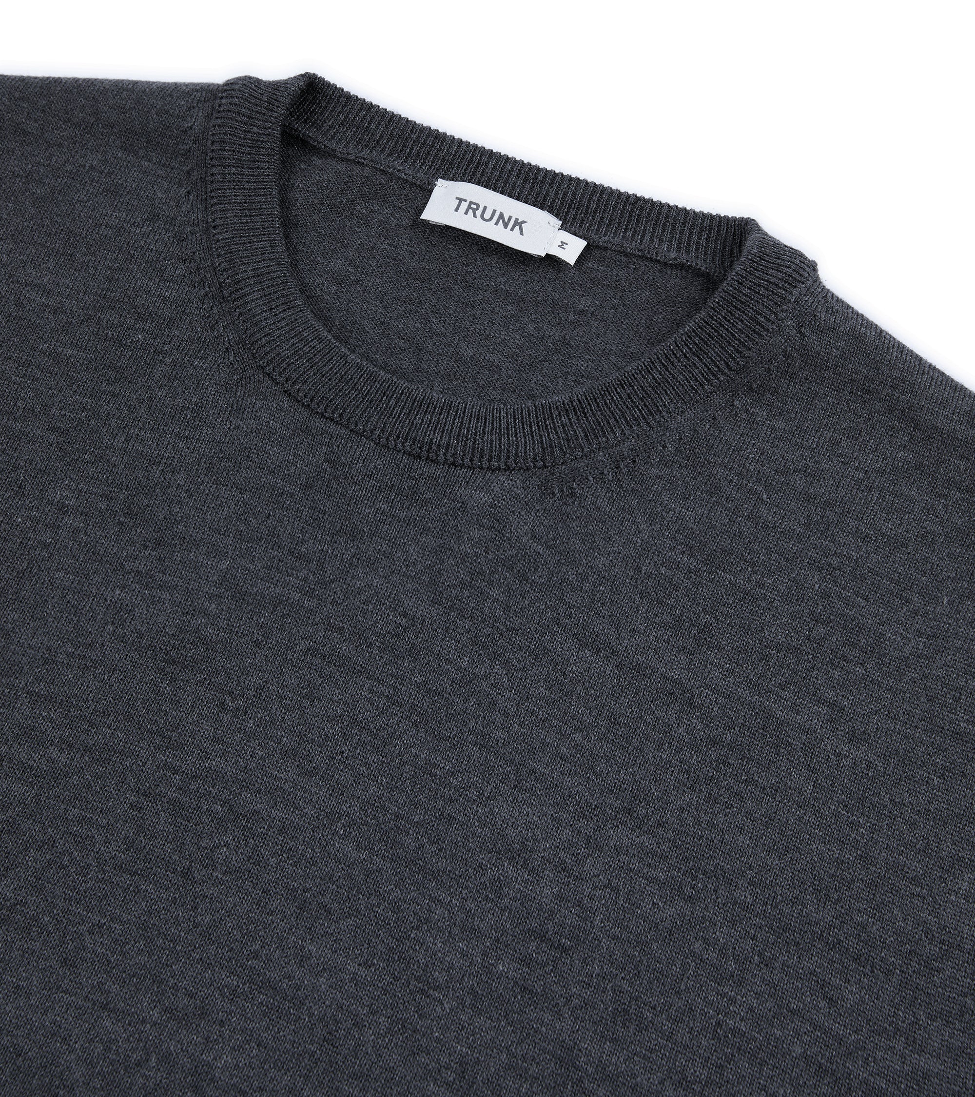 Trunk Harley Merino Crew Neck Sweater: Dark Grey - Image 3