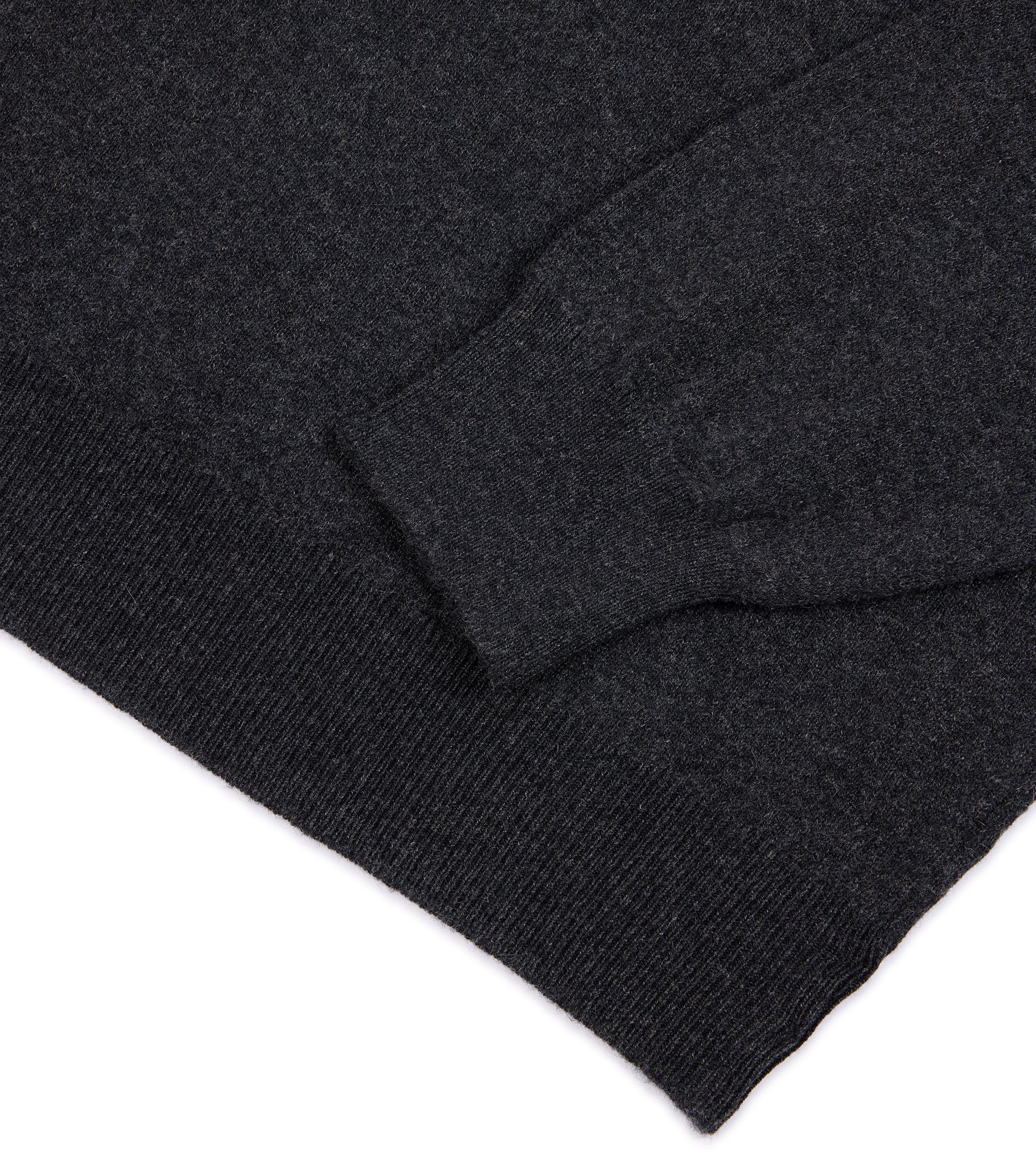 Trunk Hayne Cashmere Knit Polo Shirt: Charcoal - Image 4