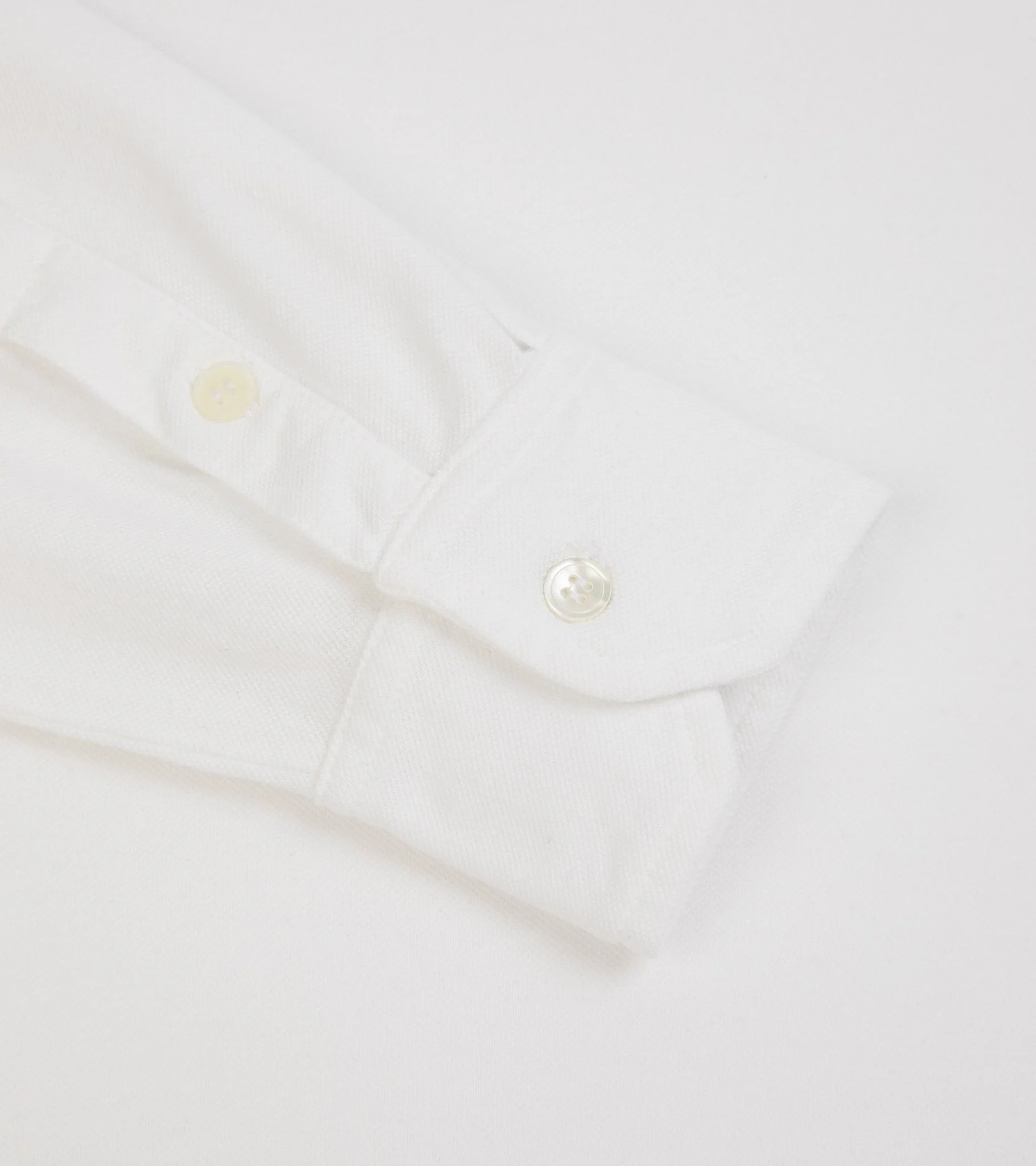 Trunk Moxon Long Sleeve Polo Shirt: White - Image 4