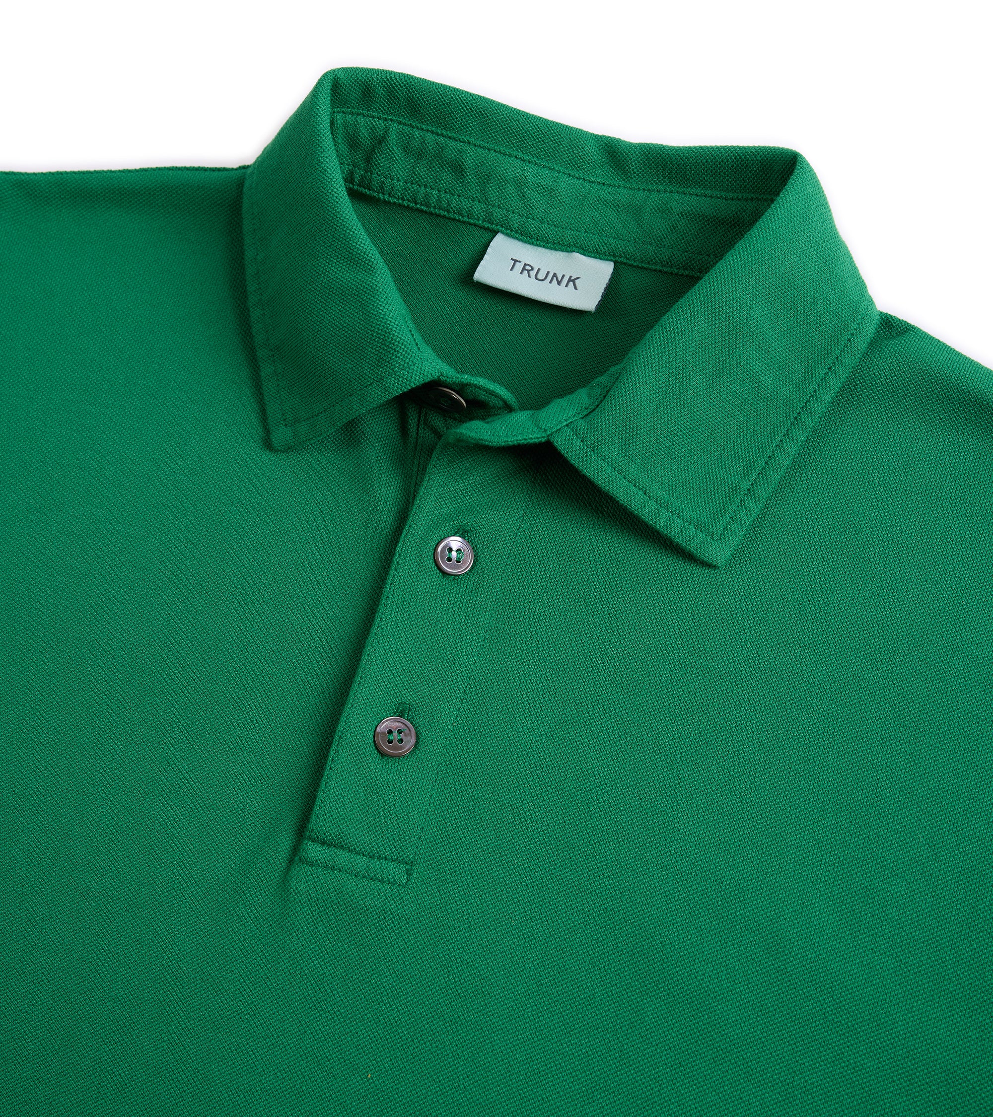 Trunk Moxon Short Sleeve Polo Shirt: Green - Image 2