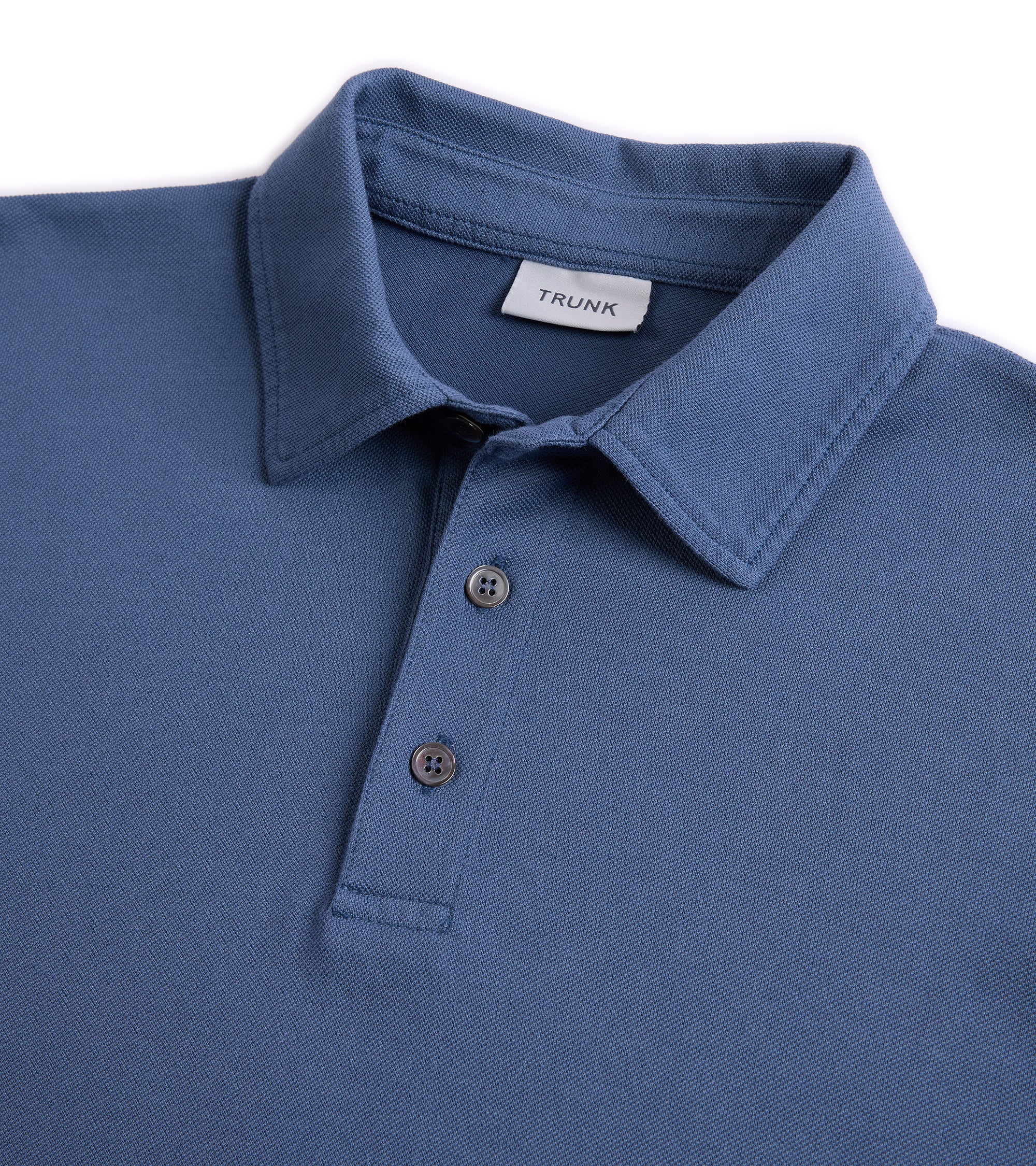 Trunk Moxon Short Sleeve Polo Shirt: Indigo - Image 2