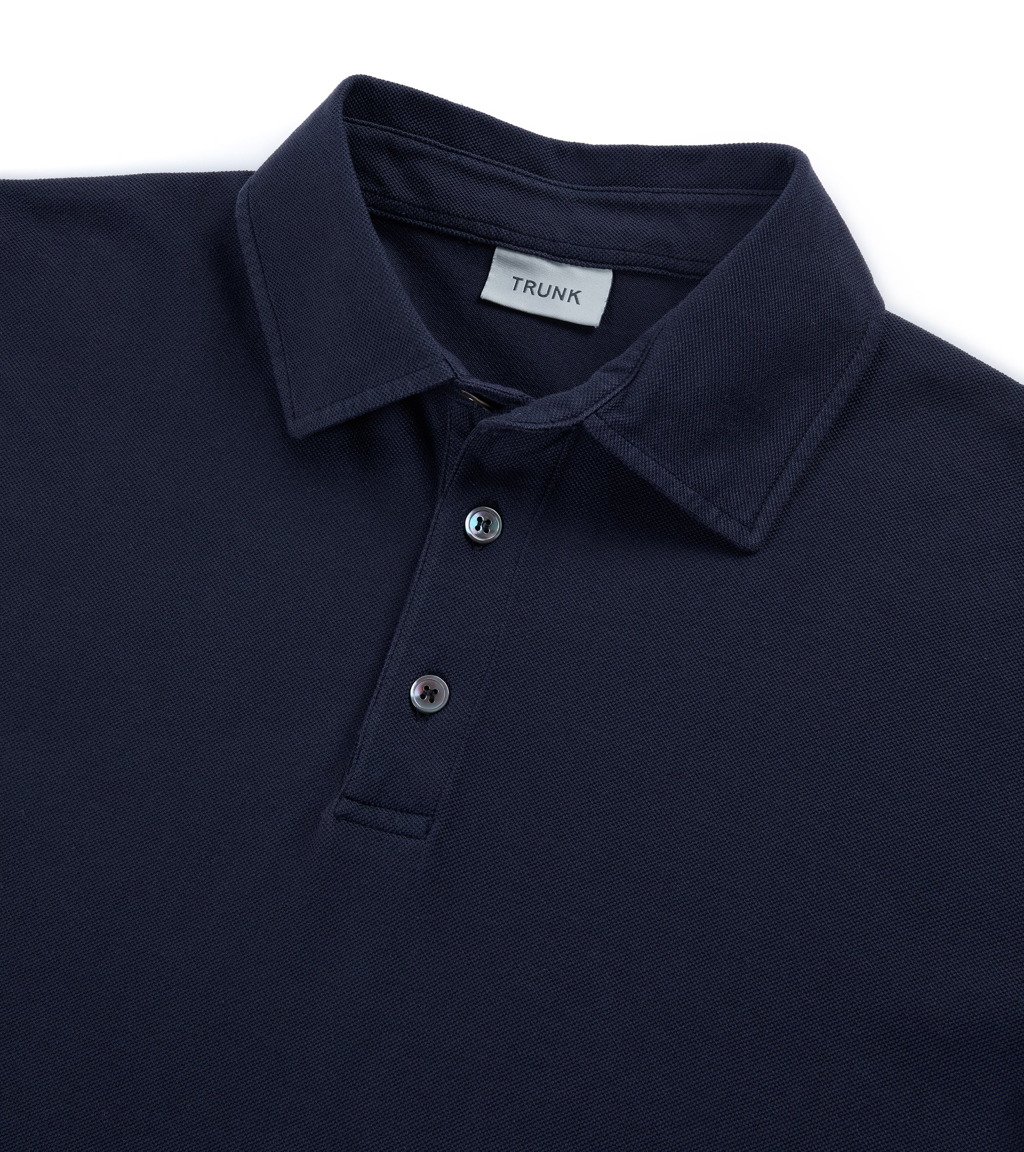 Trunk Moxon Short Sleeve Polo Shirt: Navy - Image 3