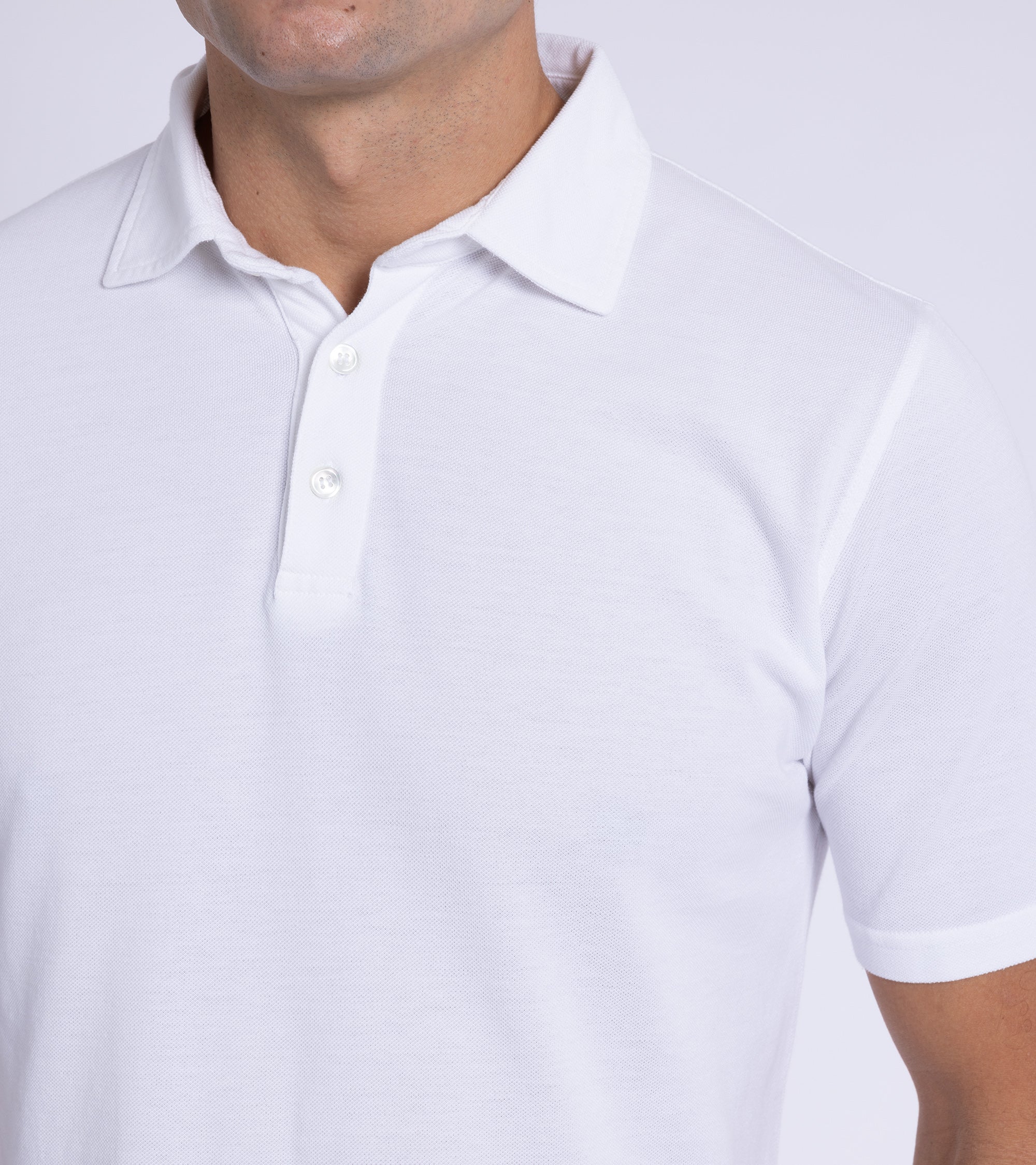 Trunk Moxon Short Sleeve Polo Shirt: White - Image 4