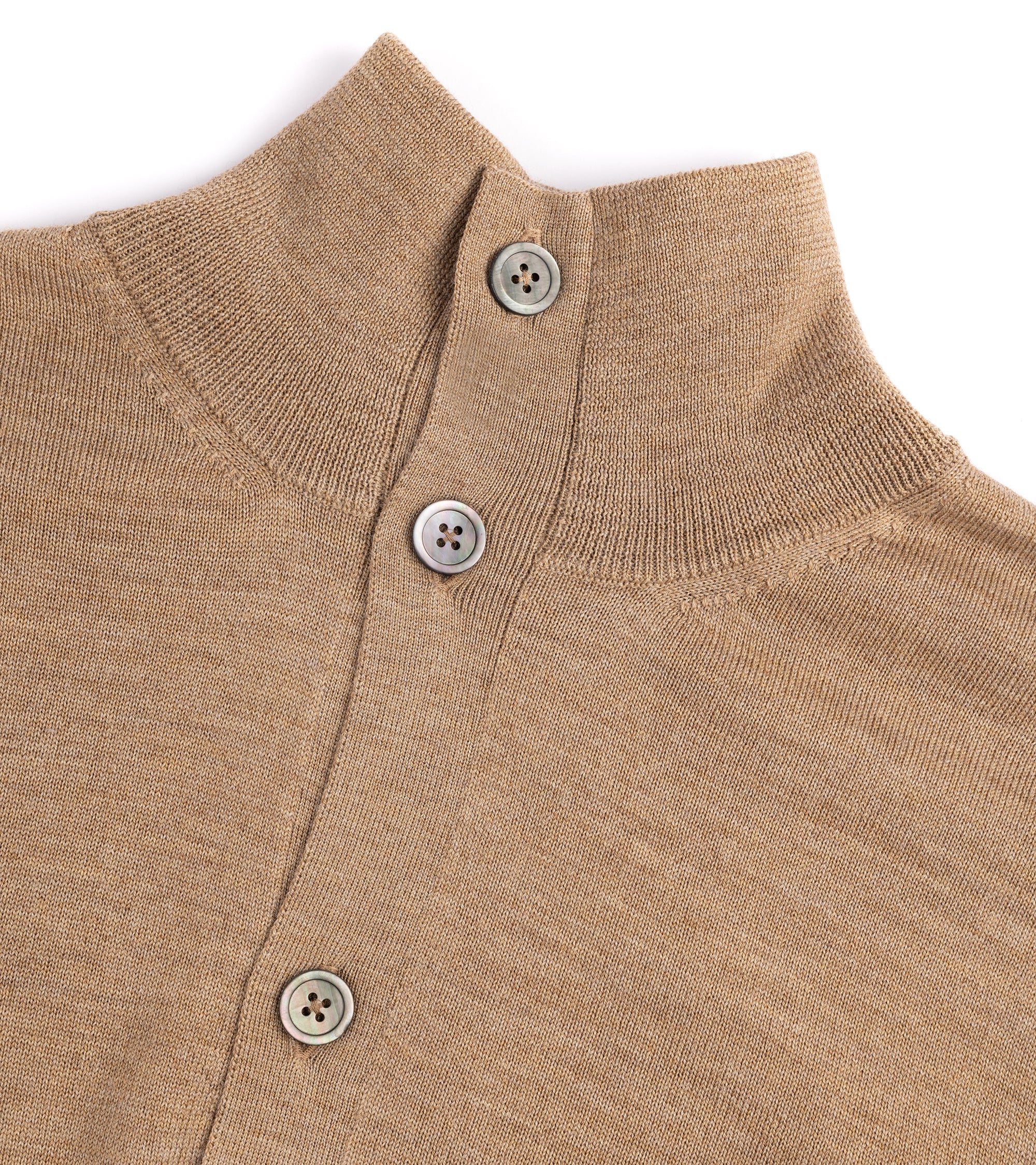 Trunk Stratton Merino Cardigan: Beige - Image 3