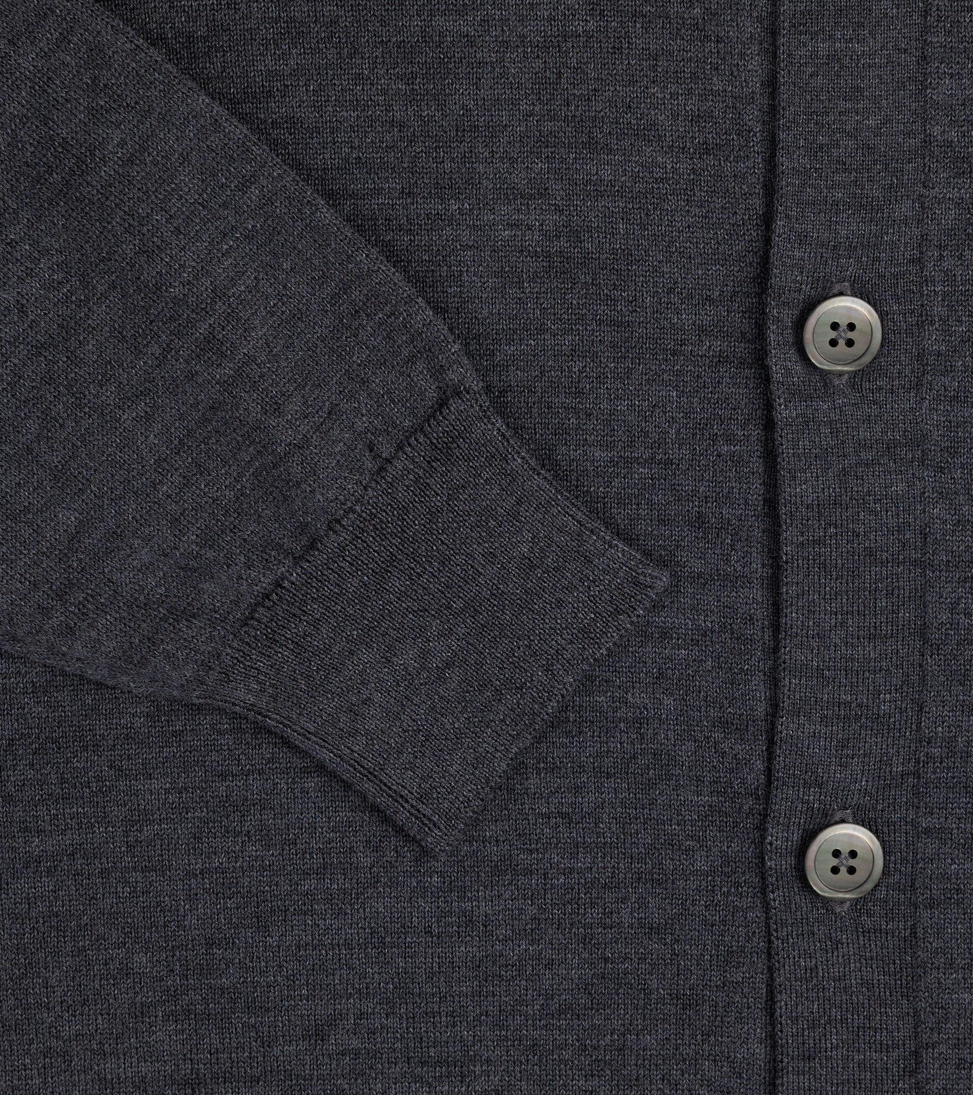 Trunk Stratton Merino Cardigan: Dark Grey - Image 3