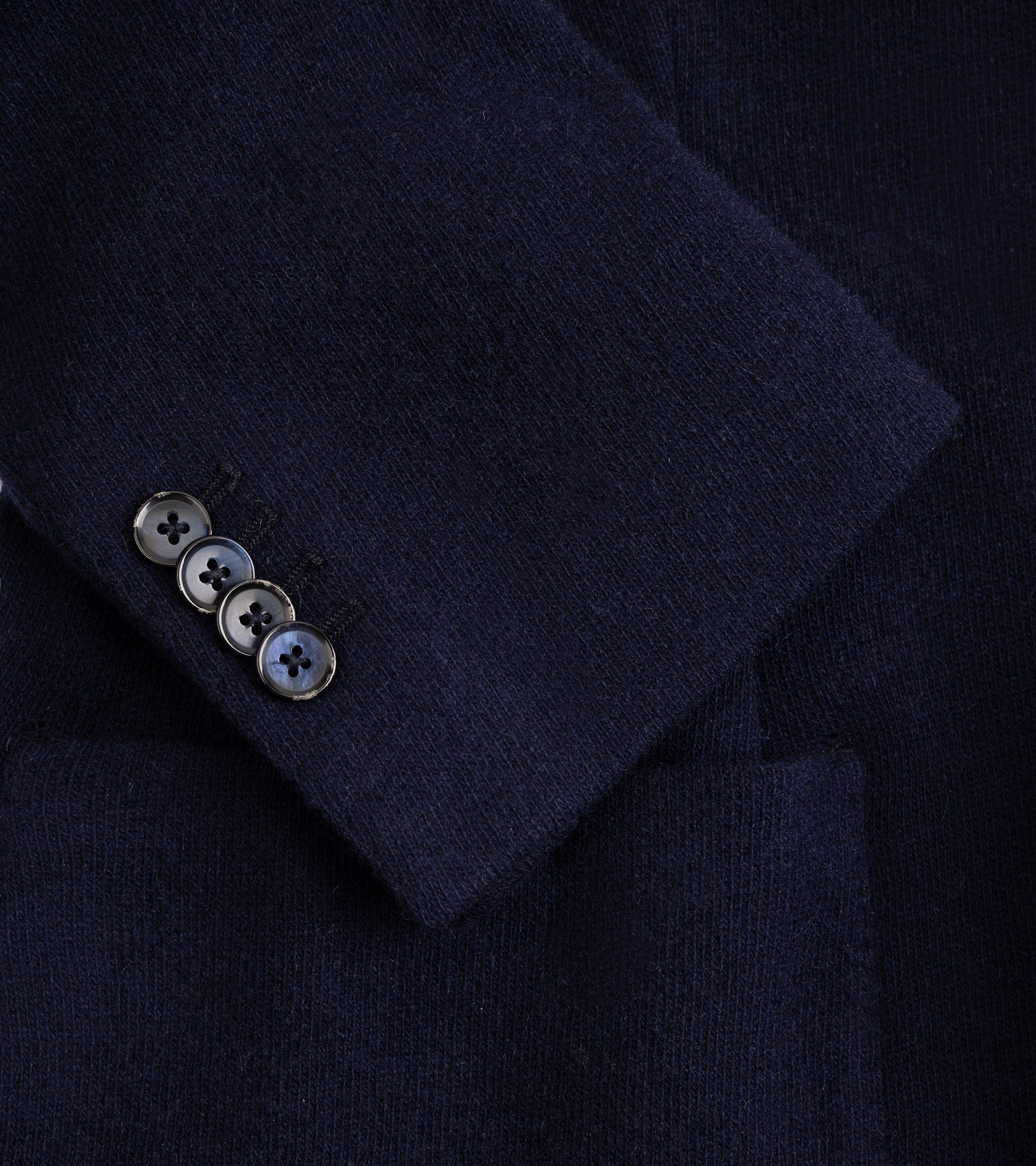Trunk Walbrook Cashmere Jersey Jacket: Navy - Image 5