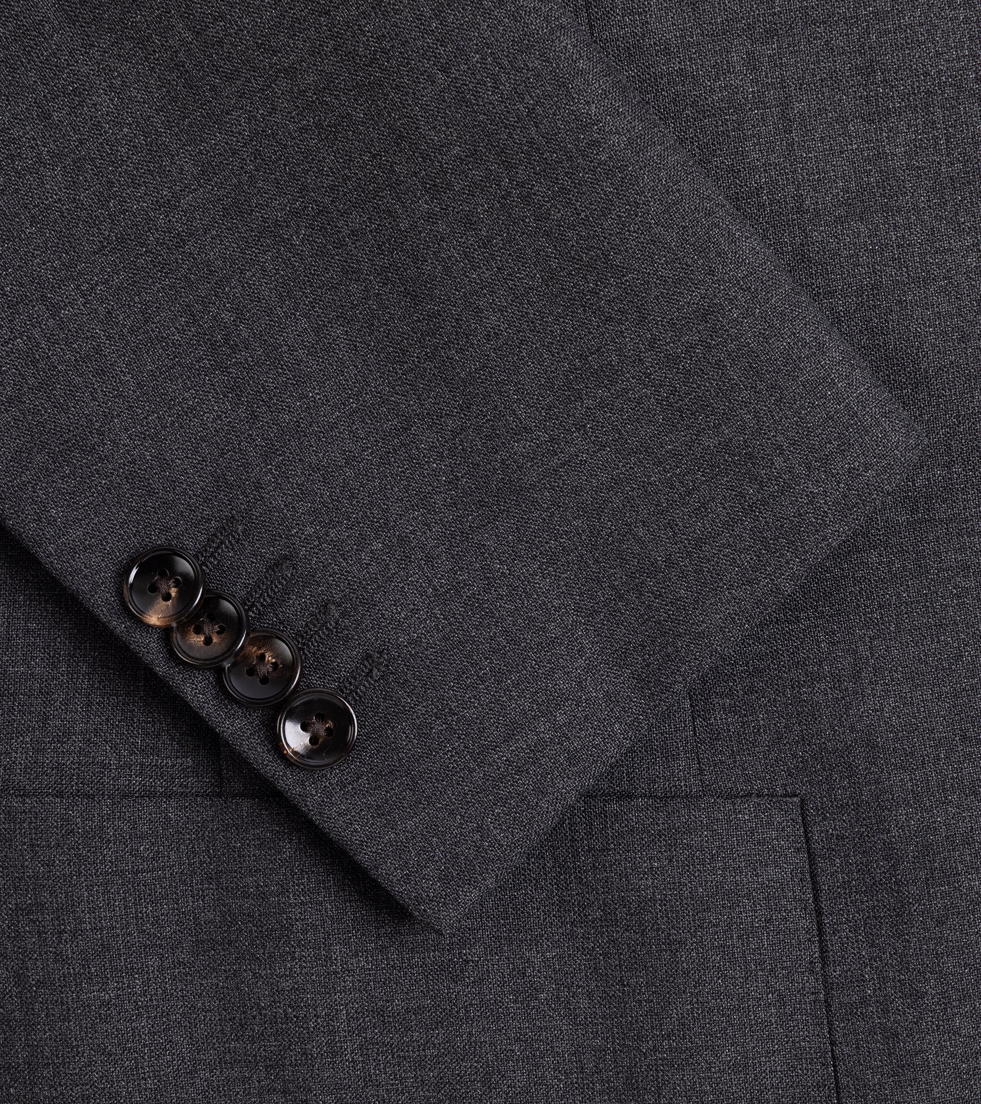 Trunk Walbrook High Twist Wool Suit Jacket: Grey - Image 4