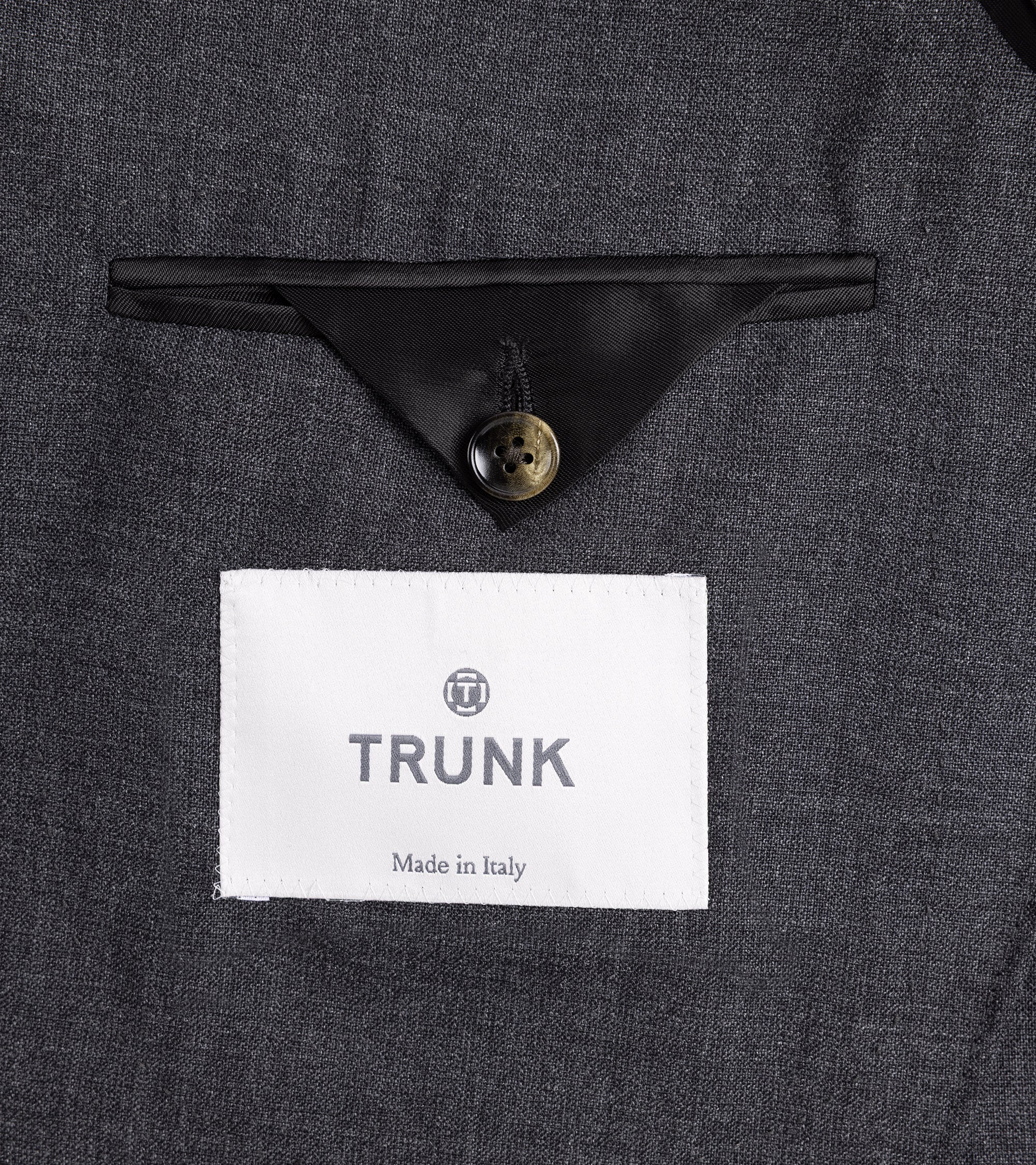 Trunk Walbrook High Twist Wool Suit Jacket: Grey - Image 5