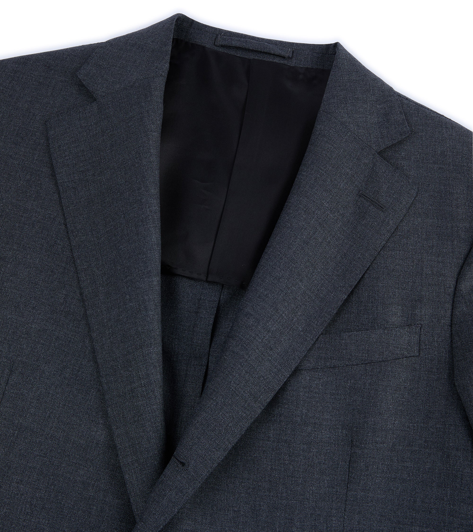 Trunk Walbrook Wool Fresco Suit Jacket: Grey - Image 3