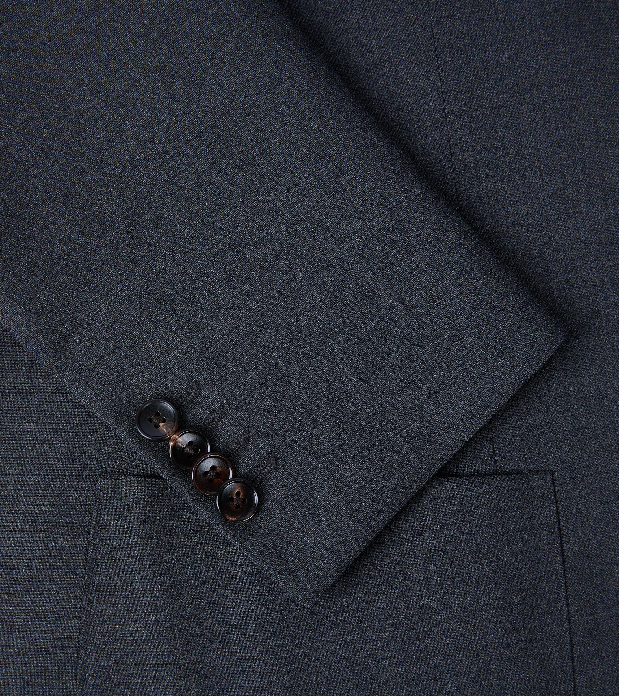 Trunk Walbrook Wool Fresco Suit Jacket: Grey - Image 5