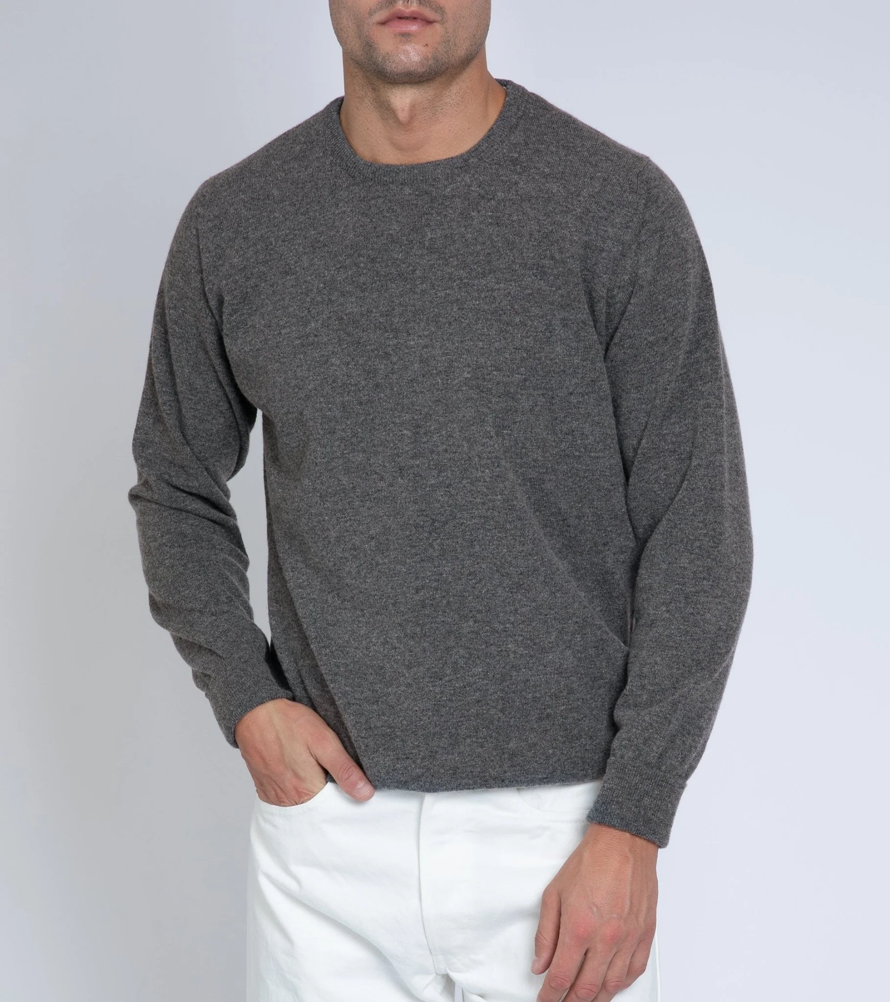 Trunk Walden Geelong Crew Neck Sweater: Grey - Image 2