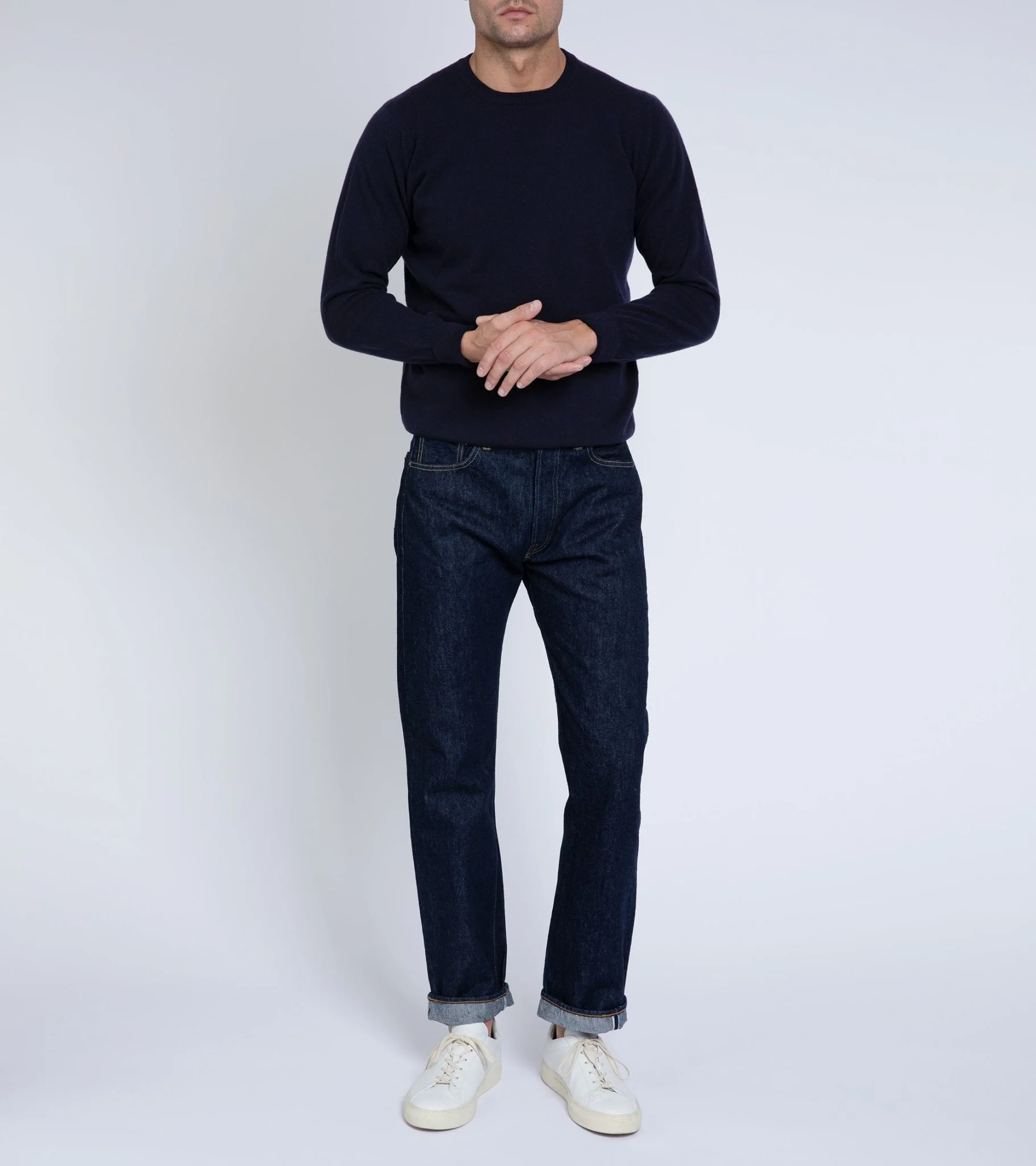Trunk Walden Geelong Crew Neck Sweater: Navy - Image 5