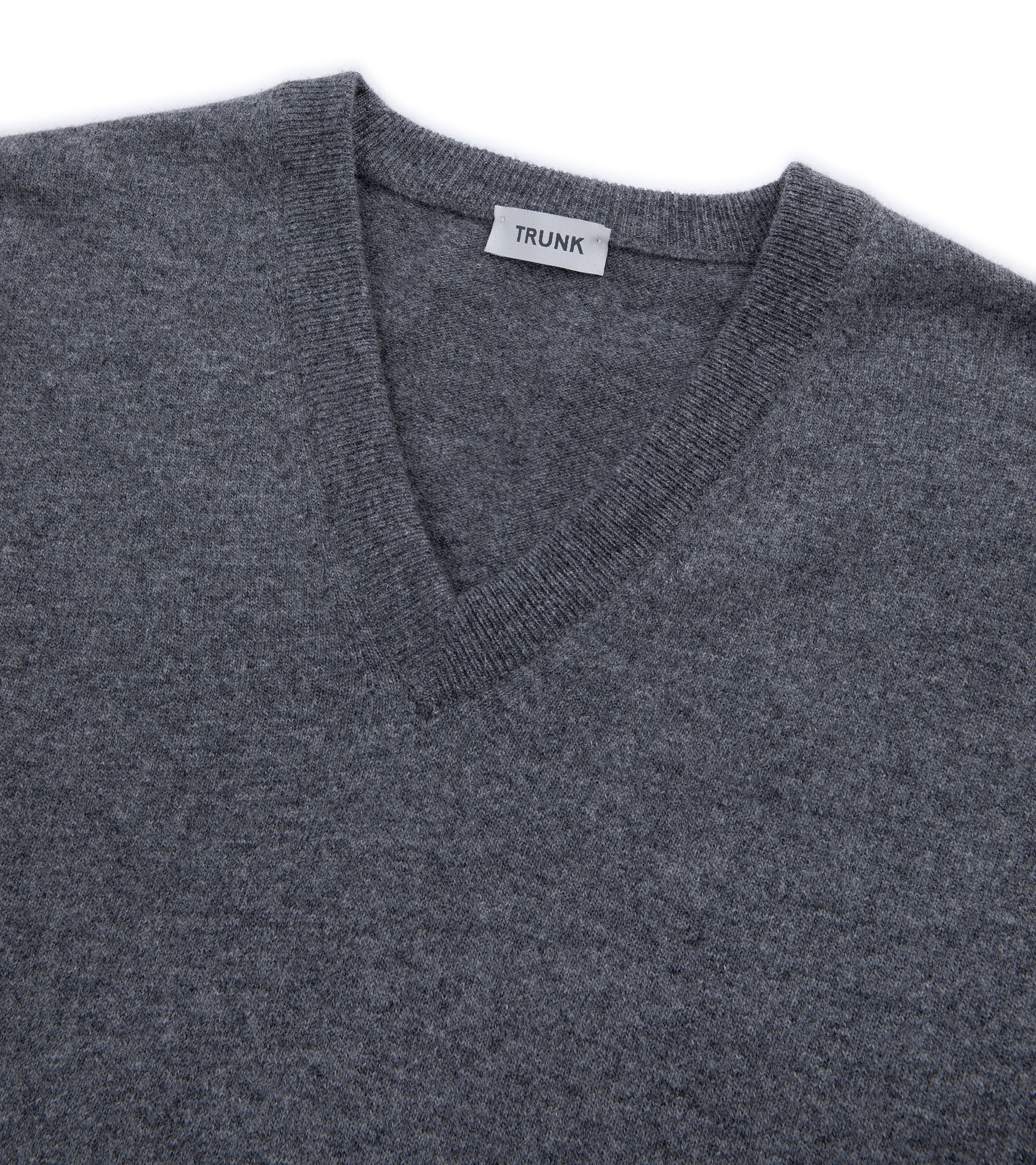 Trunk Walden Geelong V Neck Sweater: Grey - Image 2