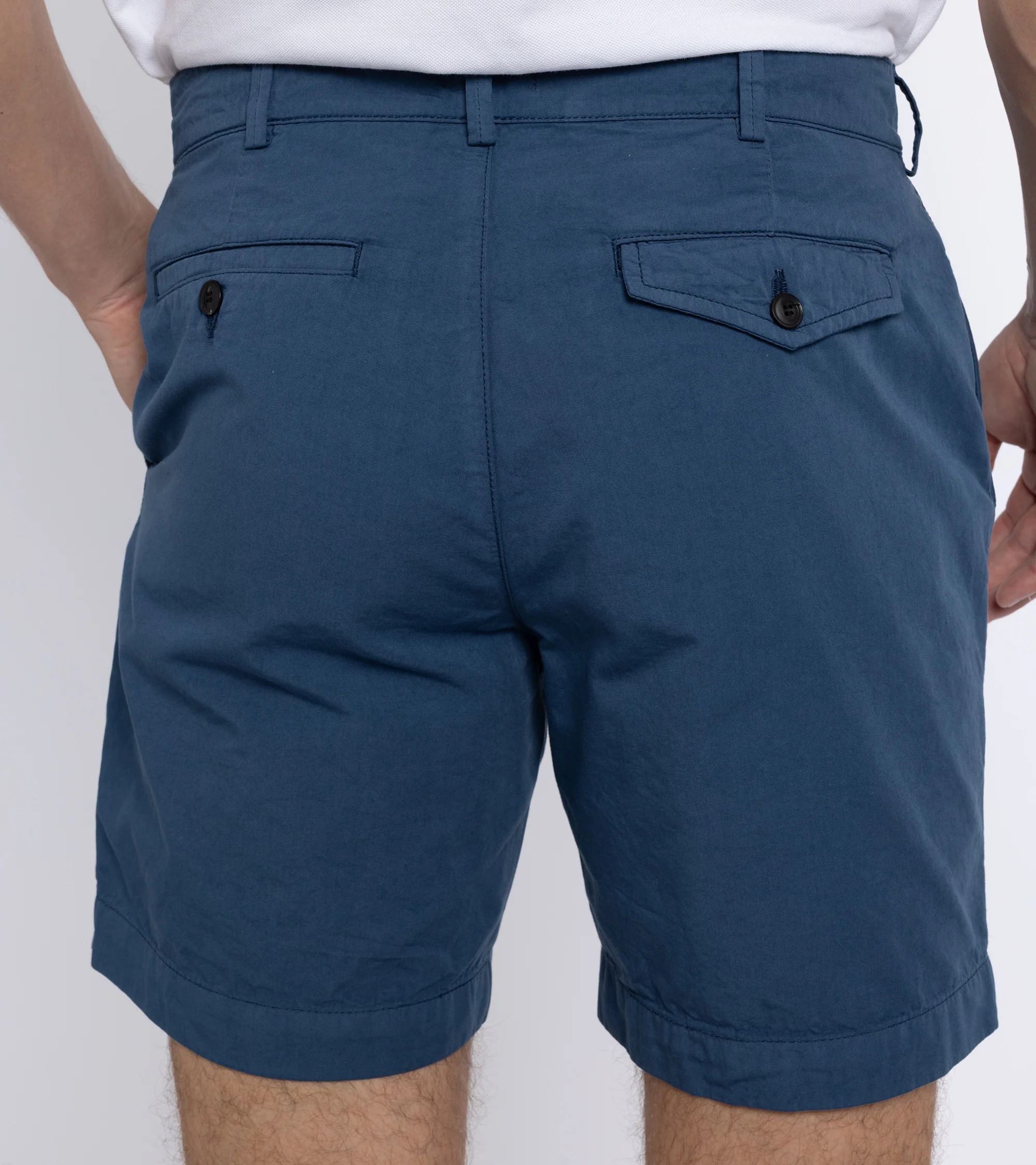 Trunk Winnett Cotton Short: Mid Blue - Image 7
