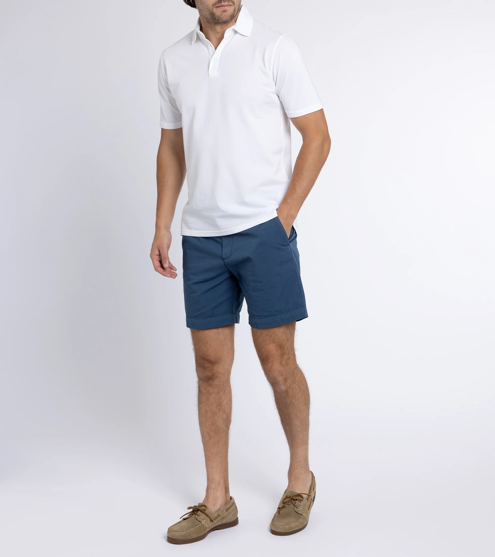 Trunk Winnett Cotton Short: Mid Blue - Image 8