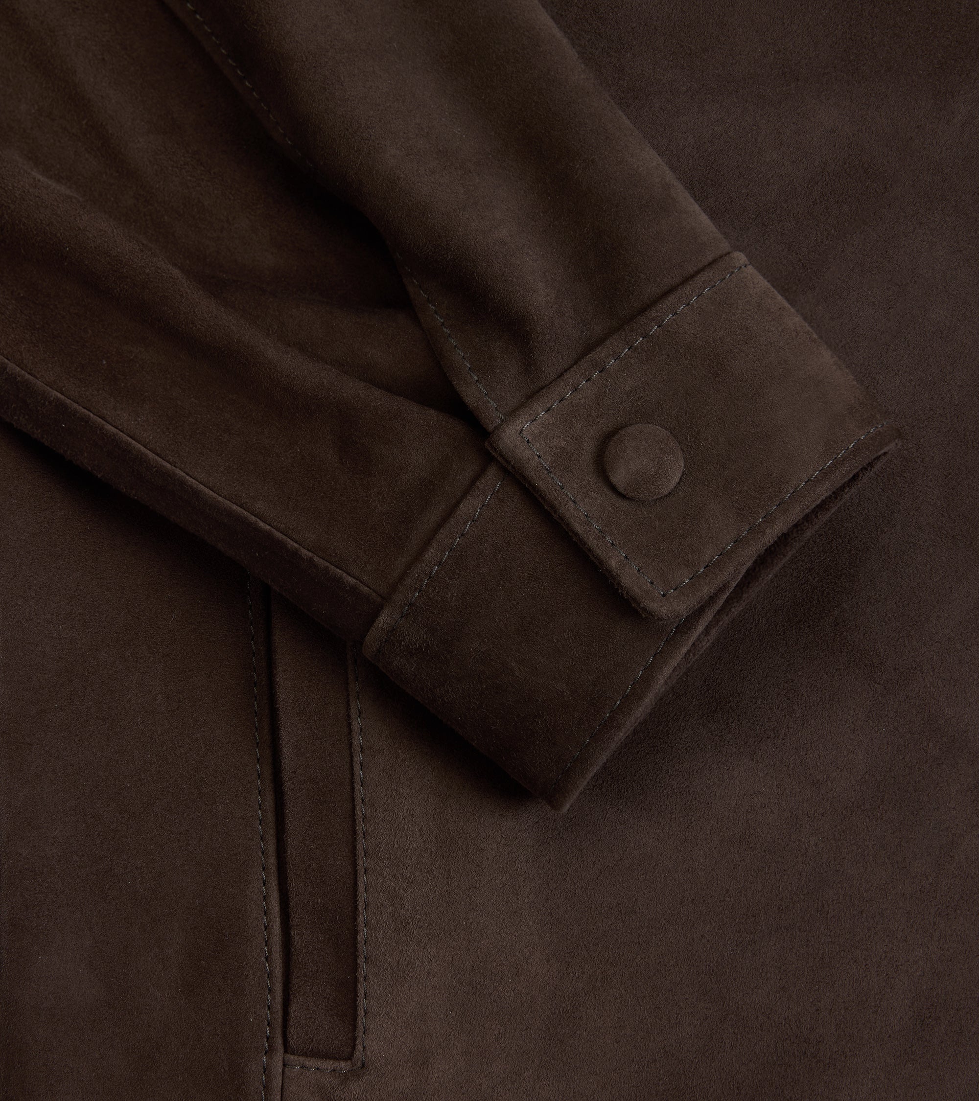 Valstar Blackley Suede Overshirt: Caffè - Image 4